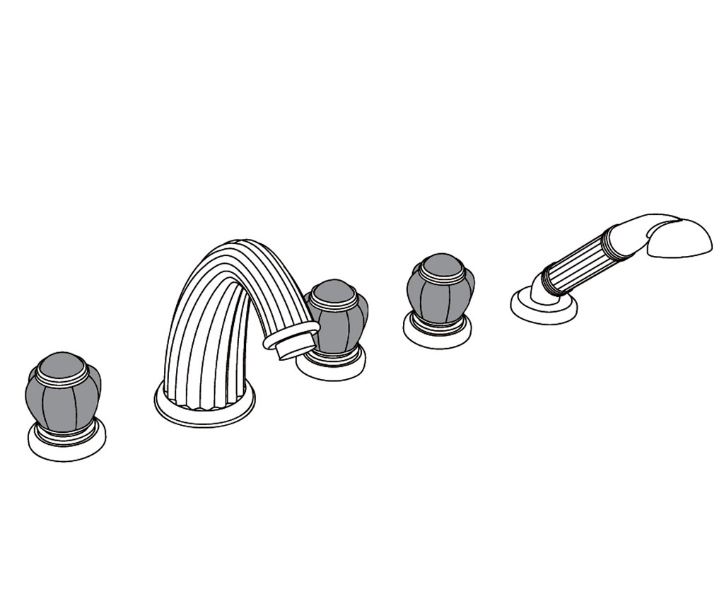 S153-3305 Rim mounted 5-hole mixer