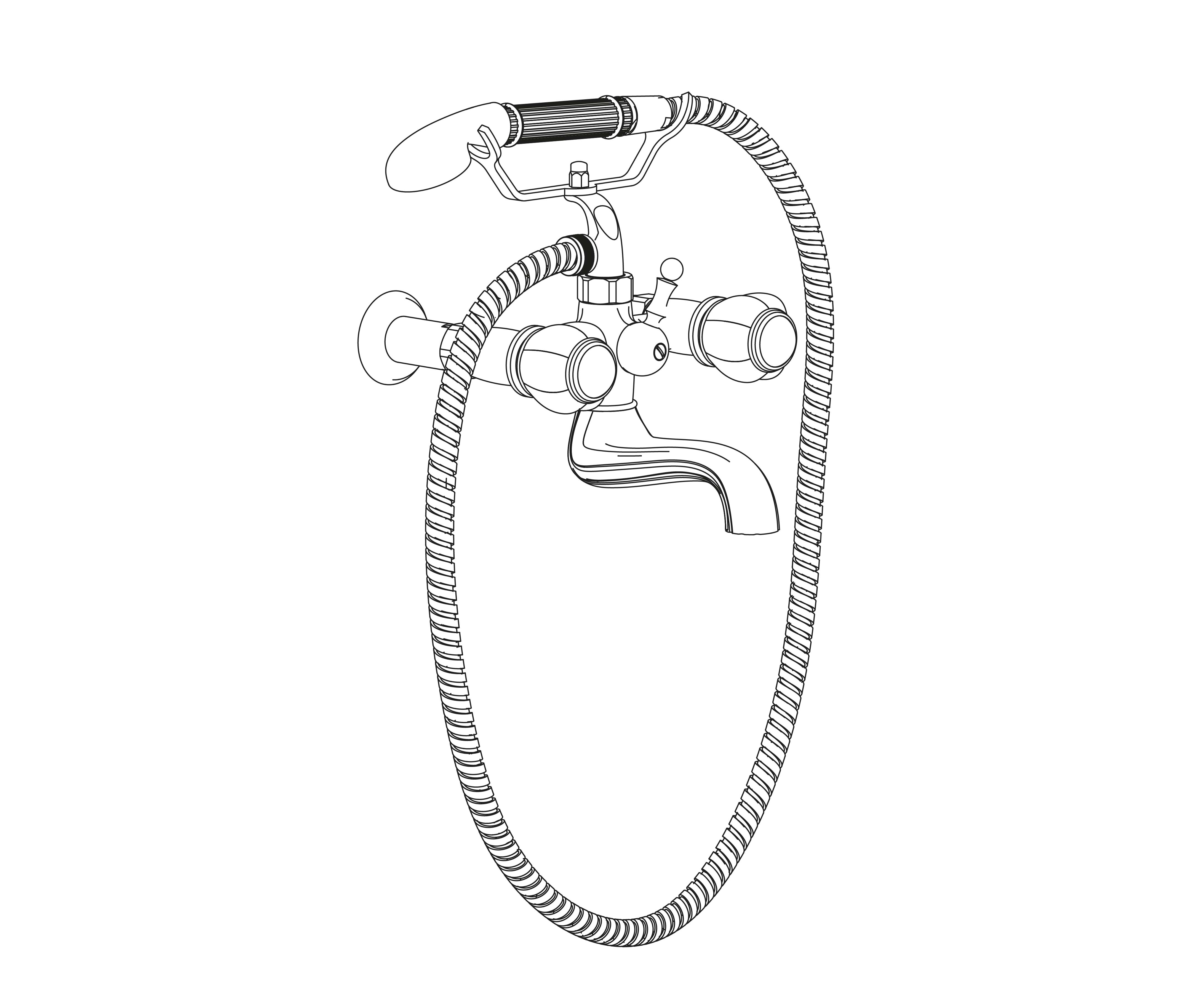 S161-3201 Wall mounted bath and shower mixer