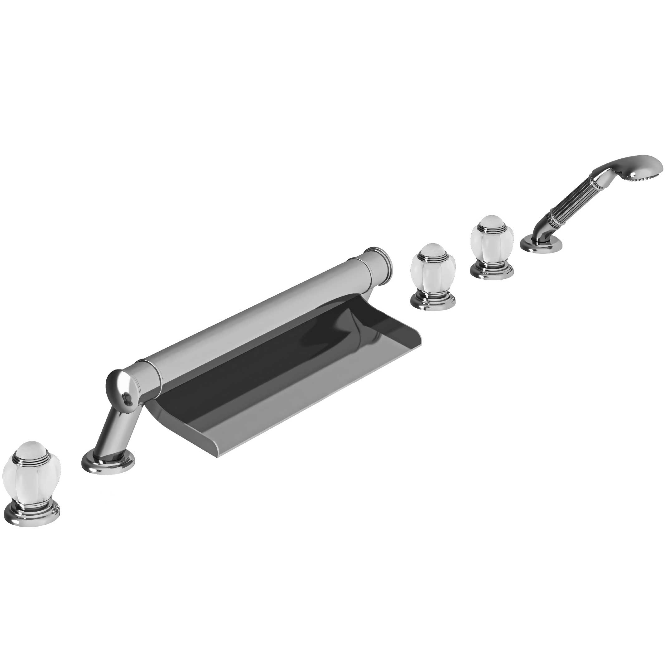 S162-3307 Bain-douche sur gorge 6 trous