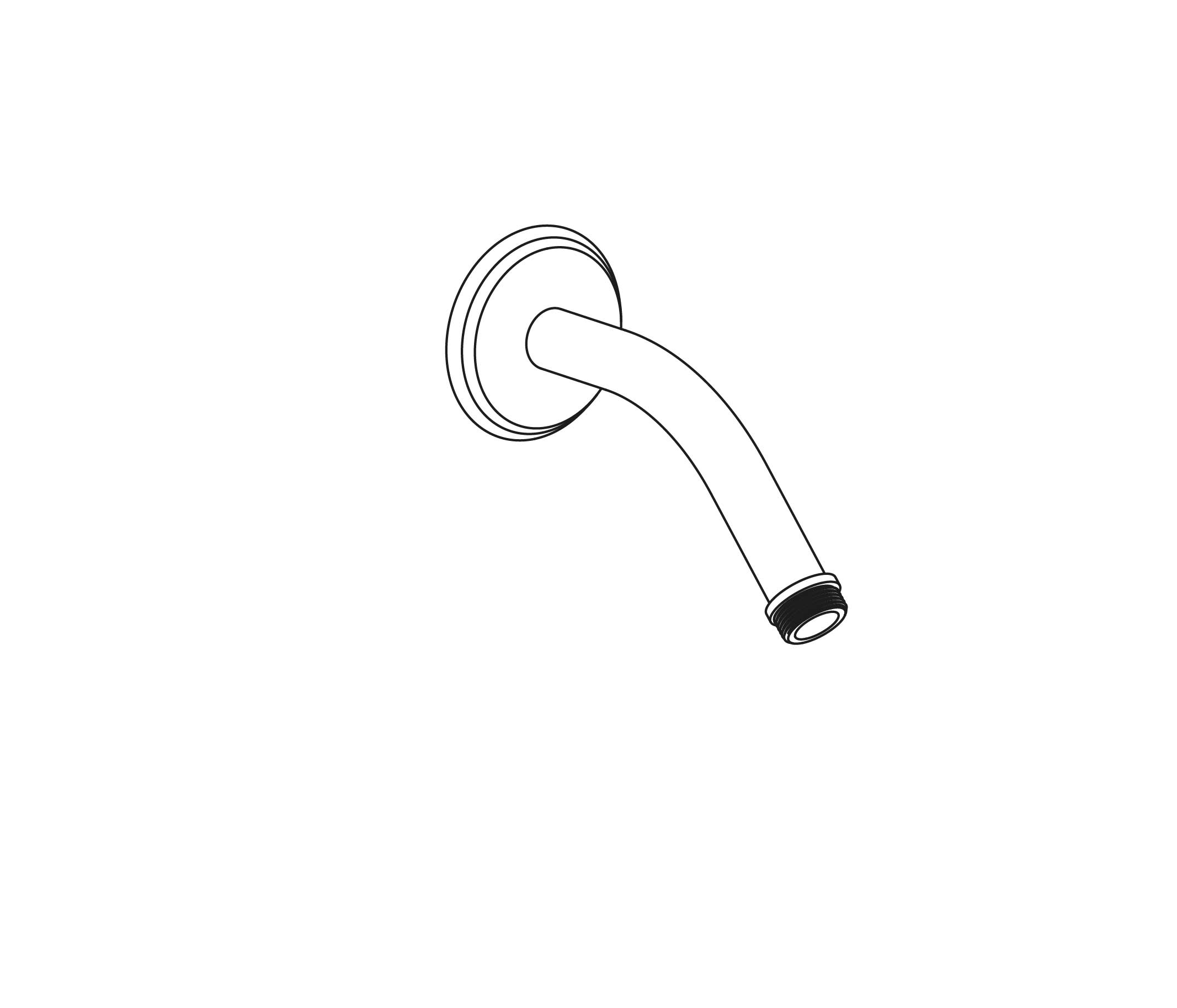 S169-2W120 Wall mounted shower arm 120mm