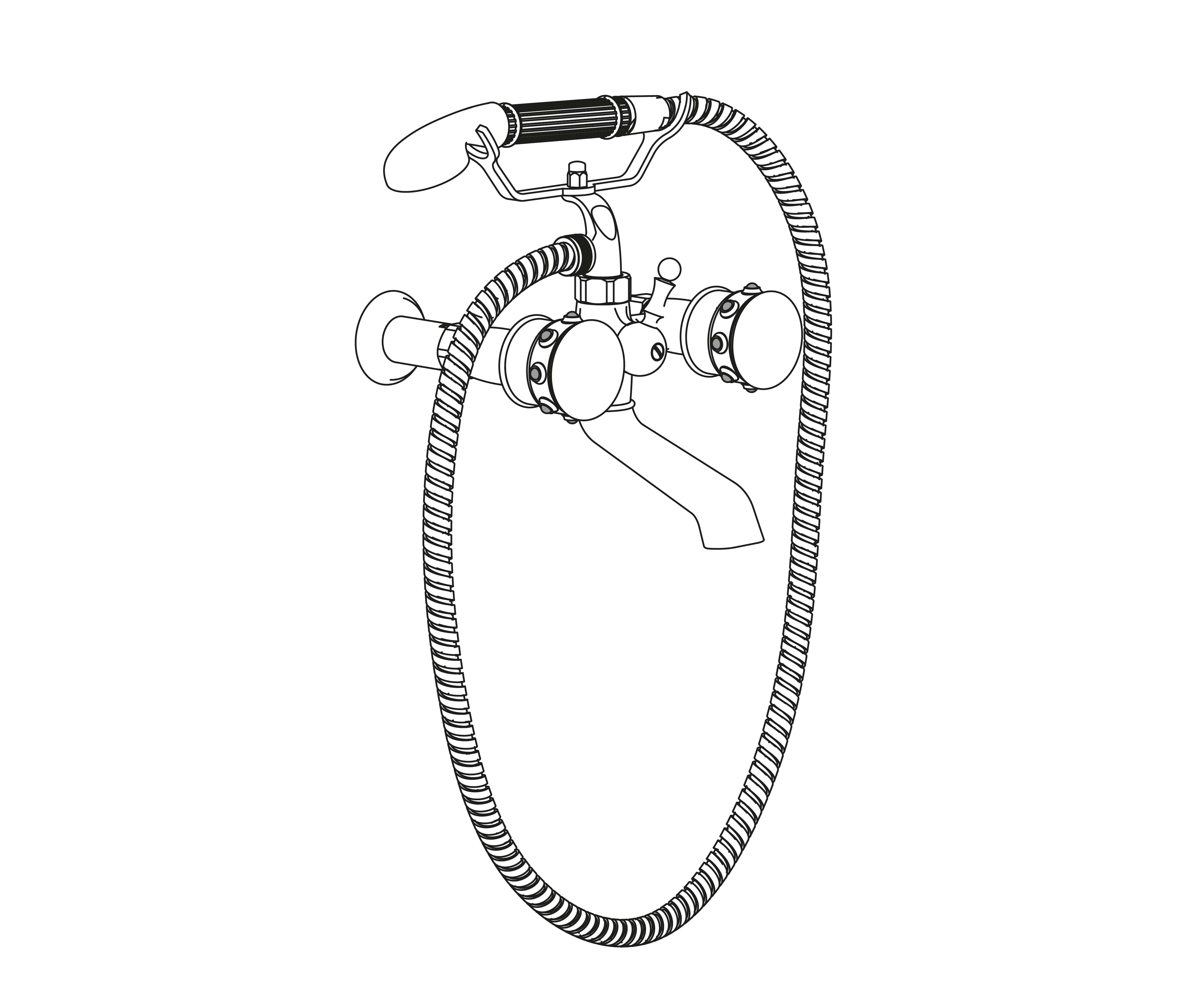 S169-3201 Wall mounted bath and shower mixer