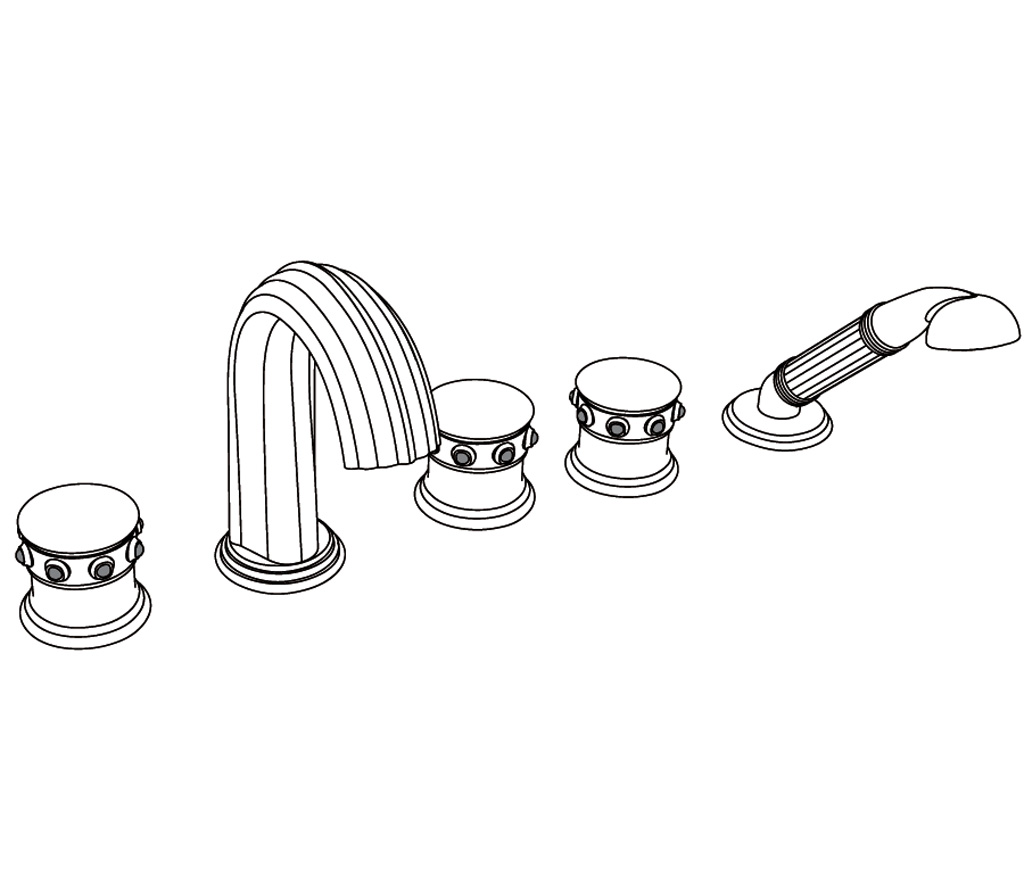 S169-3305 Rim mounted 5-hole mixer