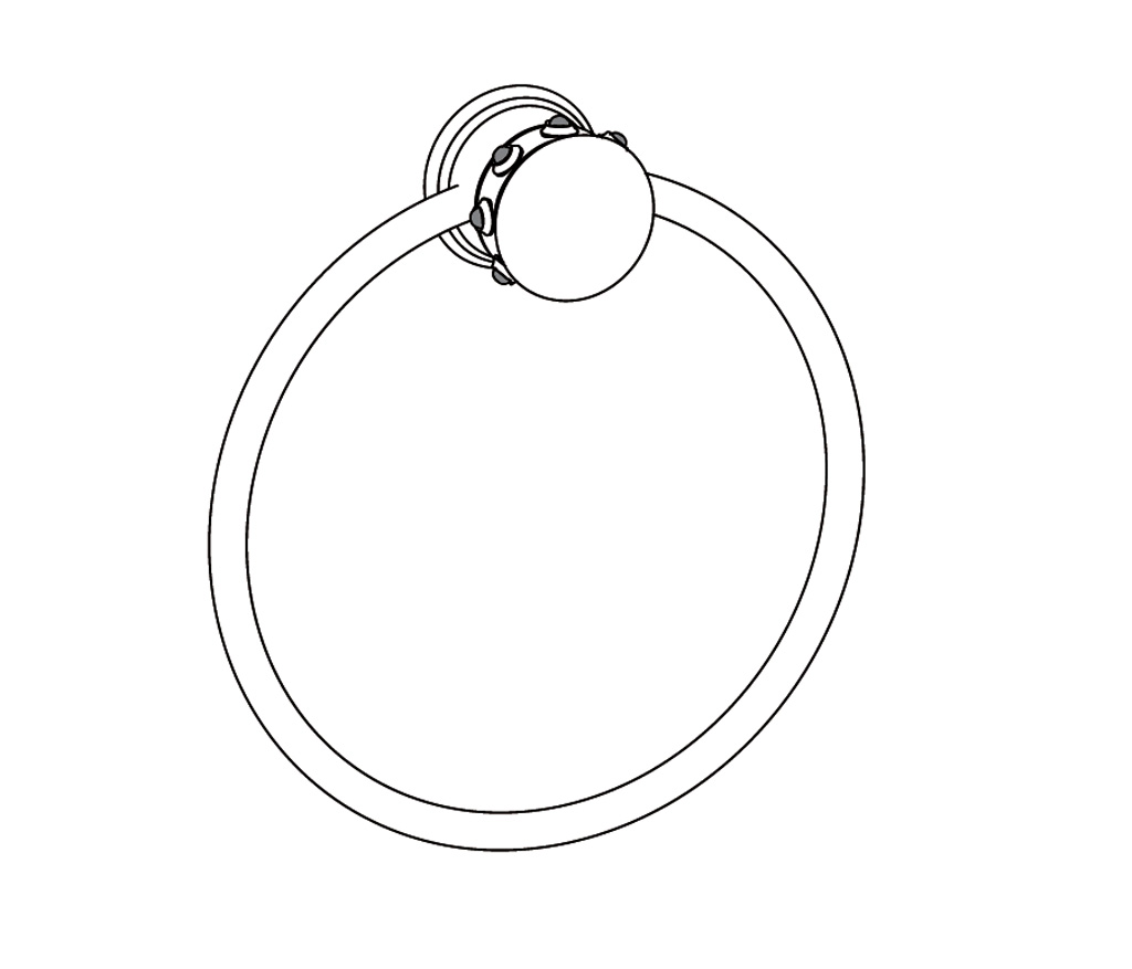 S169-510 Porte-serviette anneau