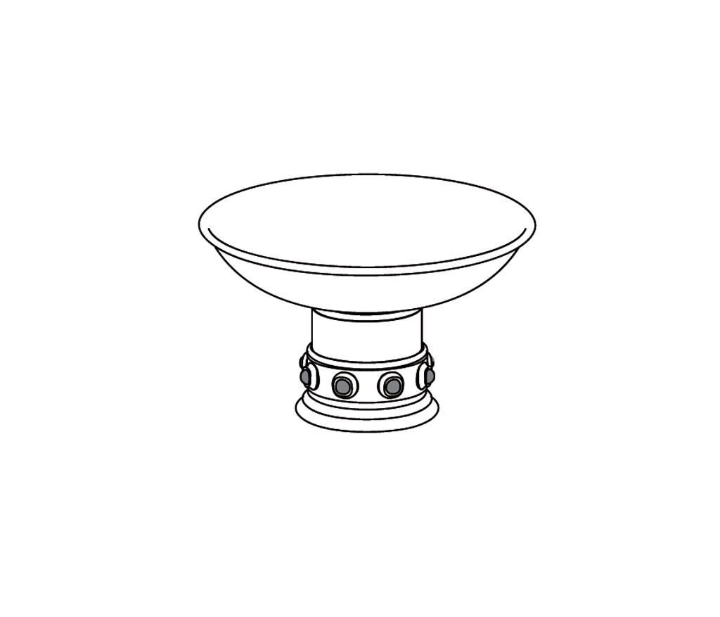 S169-518 Porte-savon rond