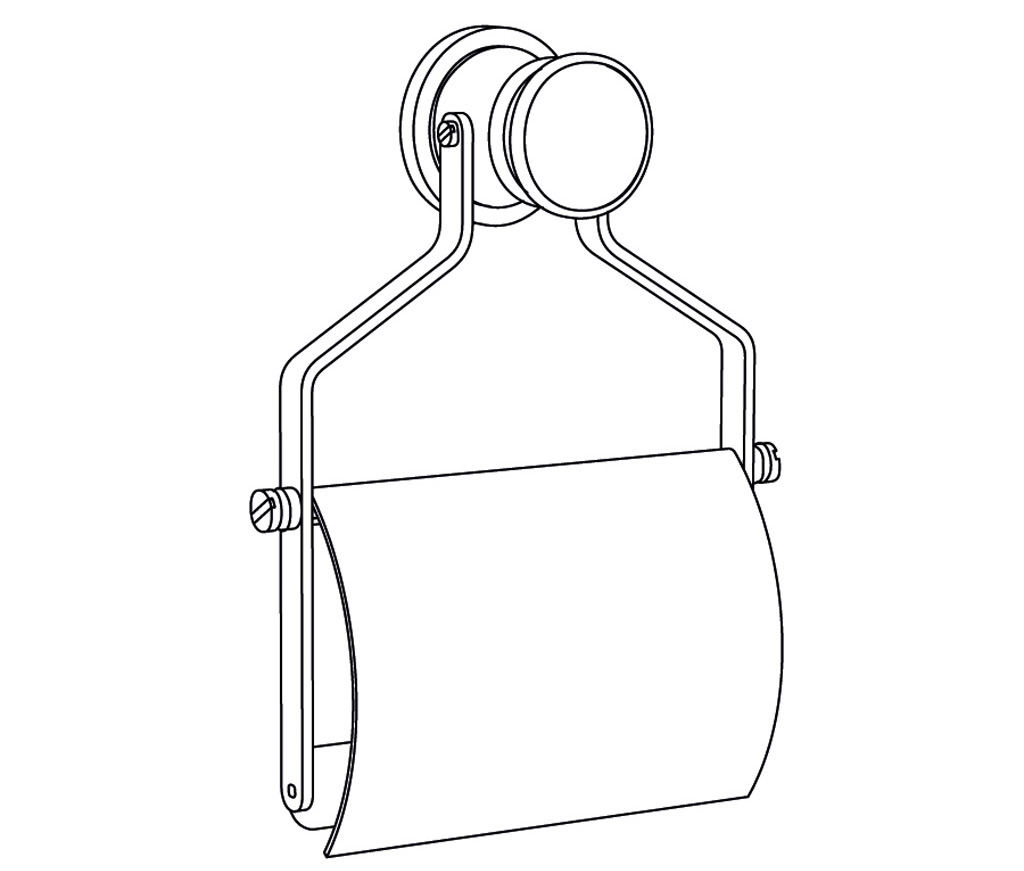 S177-503 Wall mounted toilet roll holder