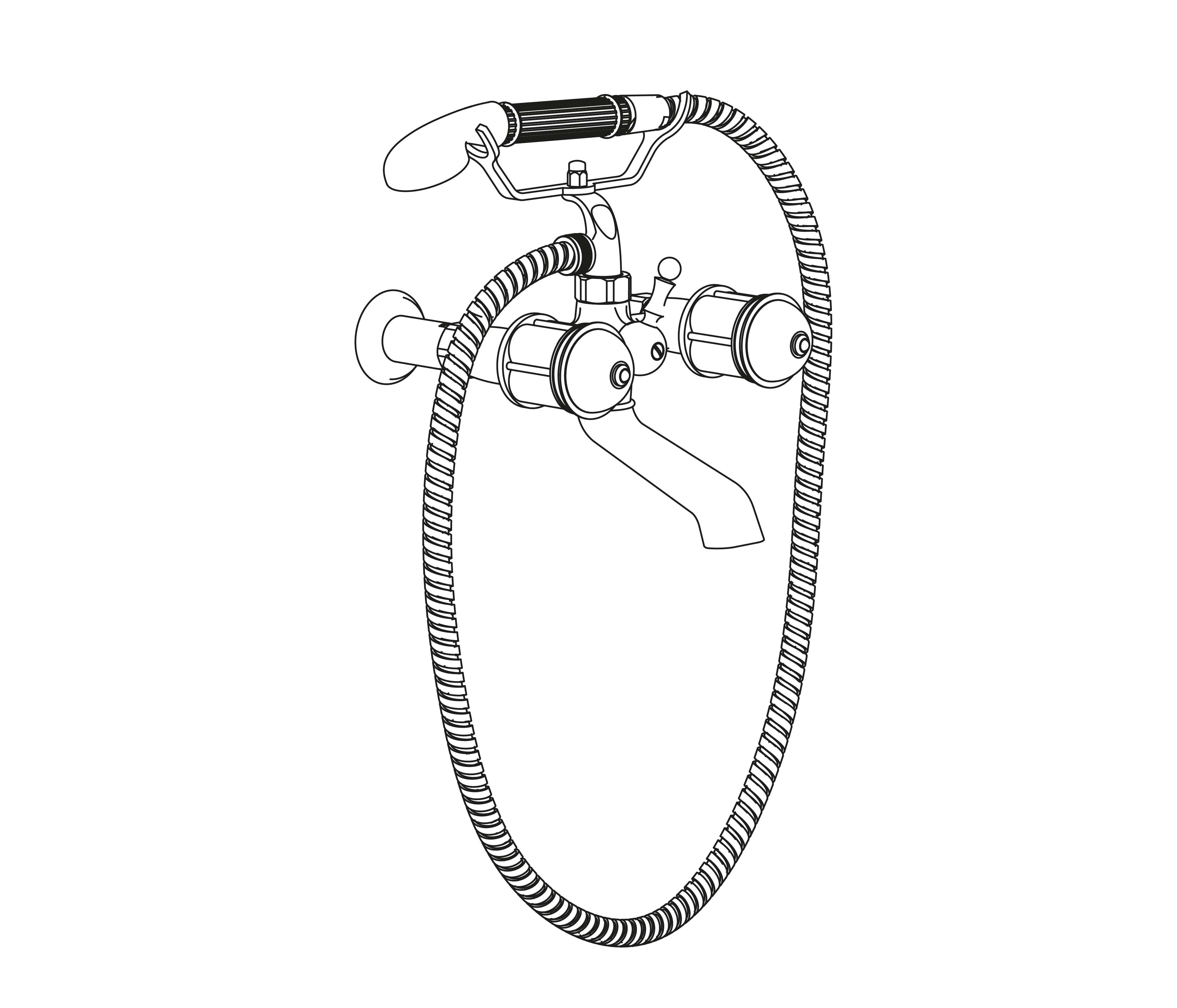 S179-3201 Wall mounted bath and shower mixer