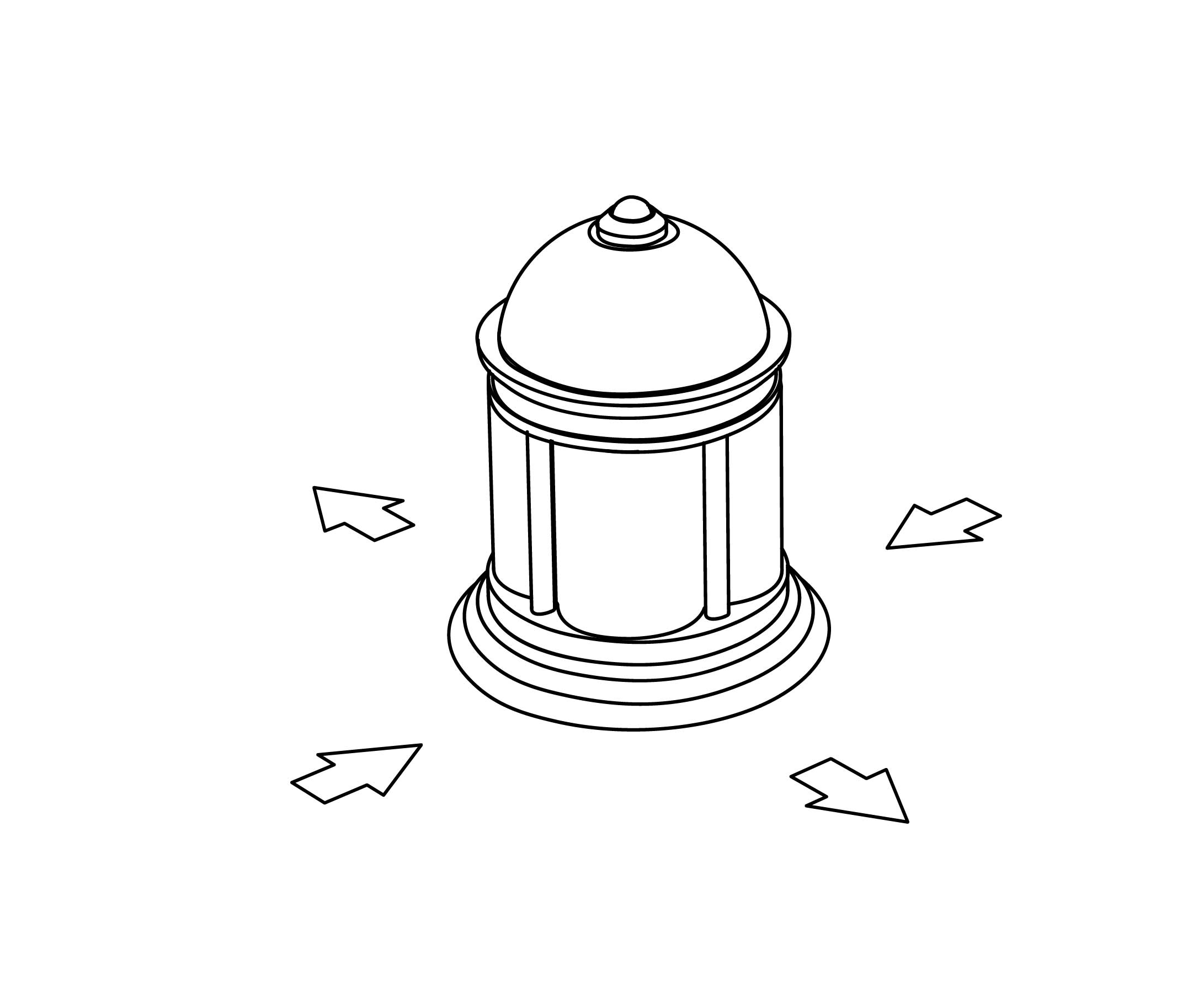 S179-334 Rim mounted 4-way diverter