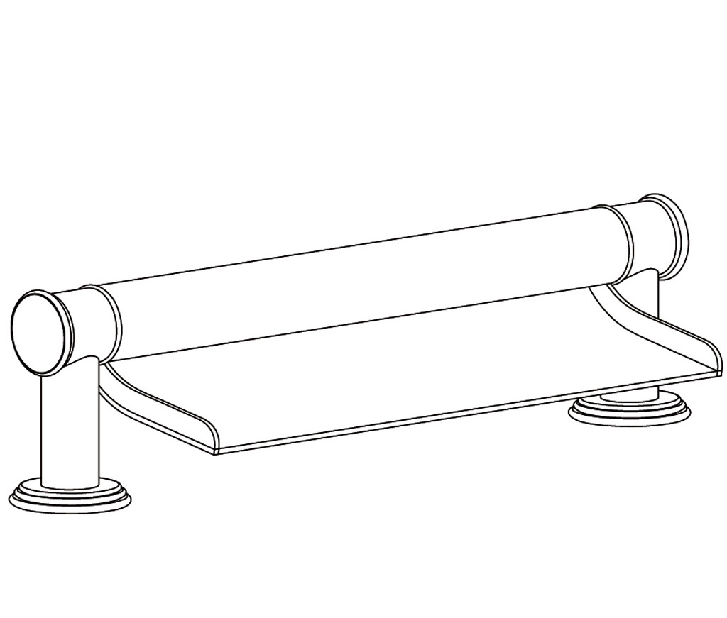 S179-3WF1 Bec de bain « Cascade »