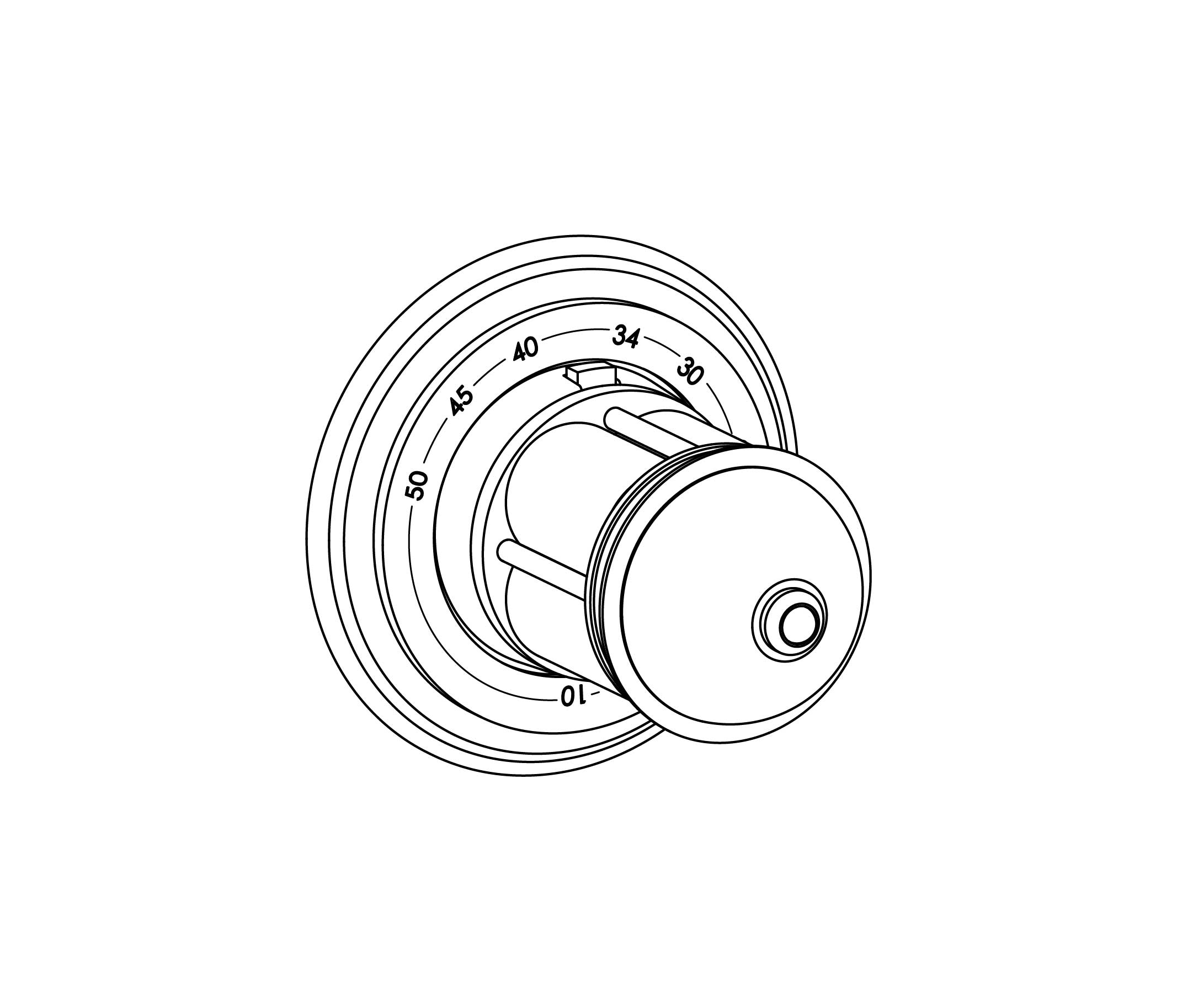 S179-4R0 Plaque ronde Ø 80 mm