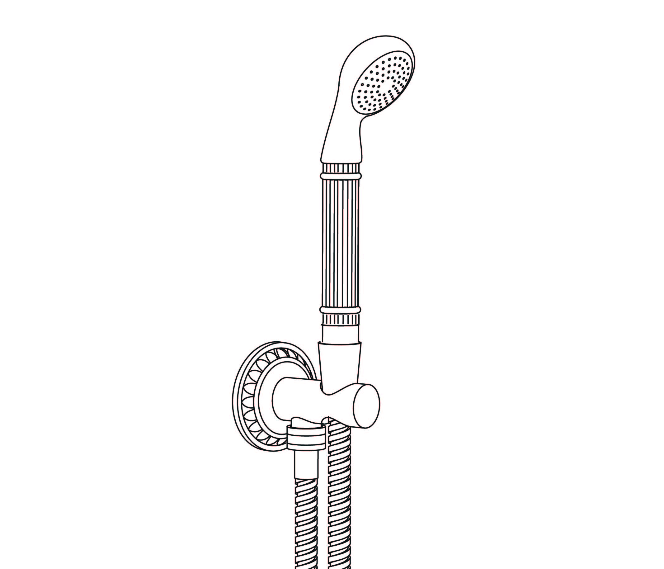 S180-2213 Handshower on wall outlet