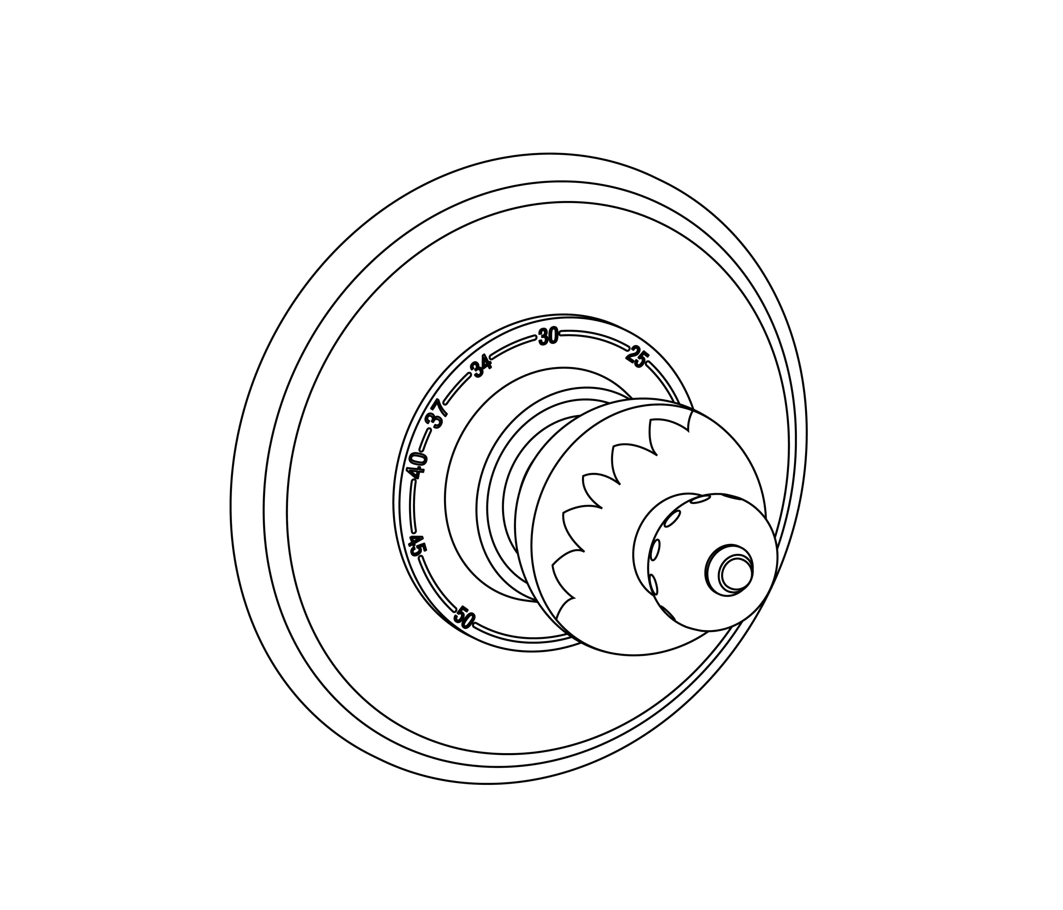 S180-2R1 Round trim set