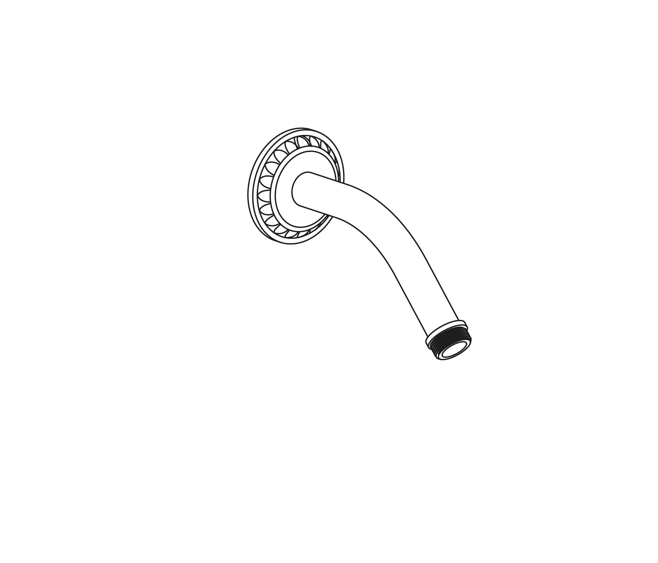 S180-2W120 Wall mounted shower arm 120mm