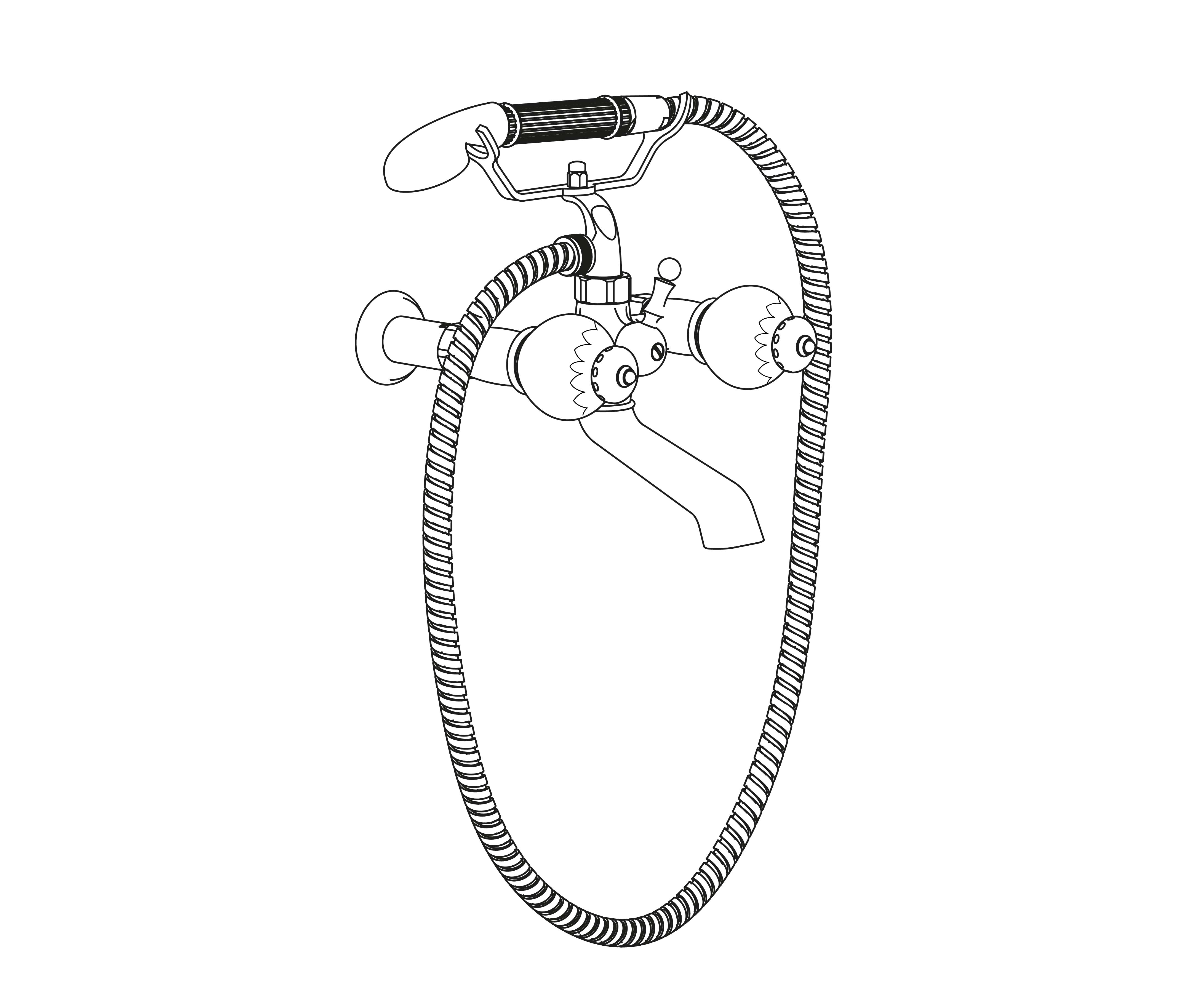 S180-3201 Wall mounted bath and shower mixer