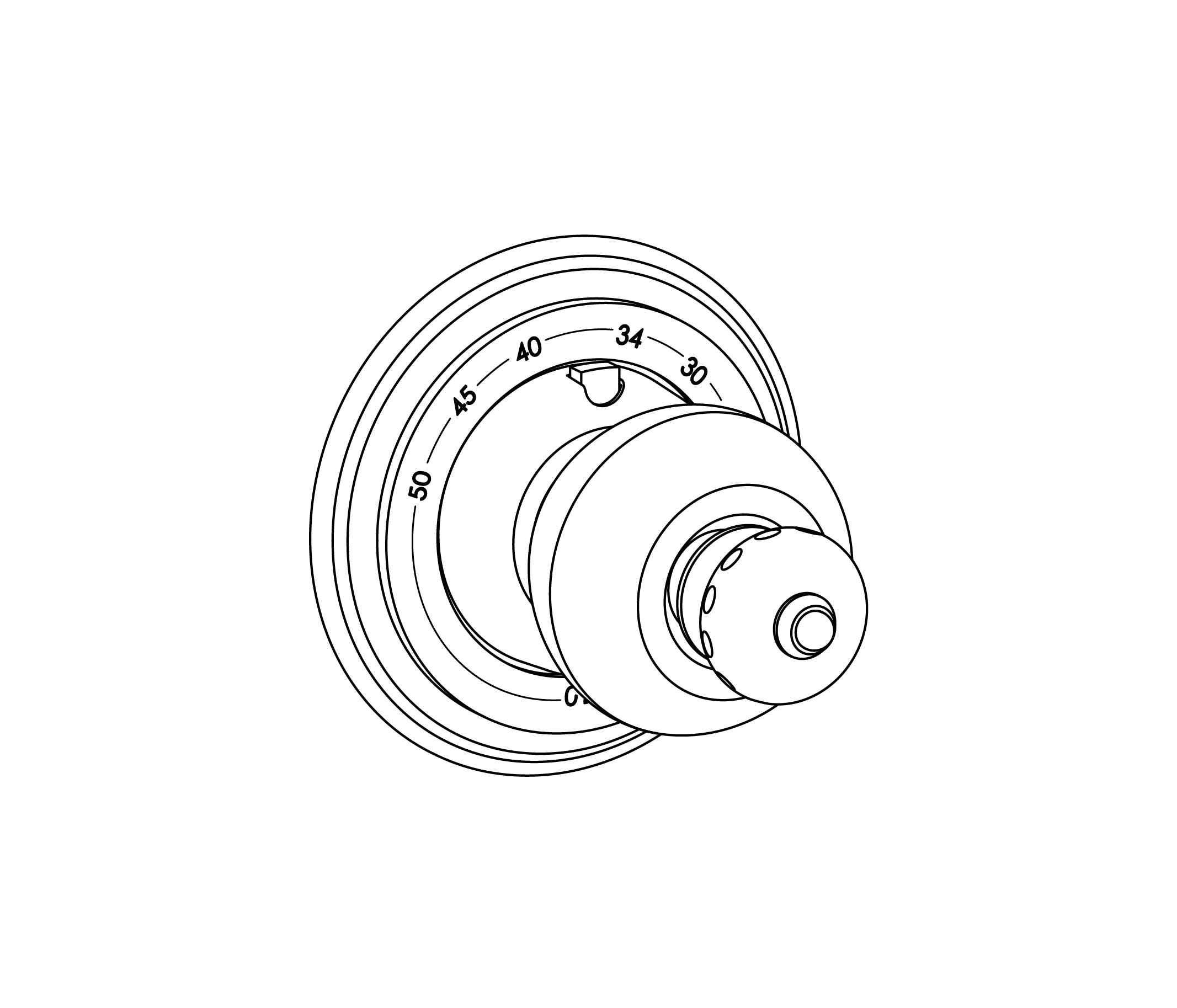 S180-4R0 Plaque ronde Ø 80 mm