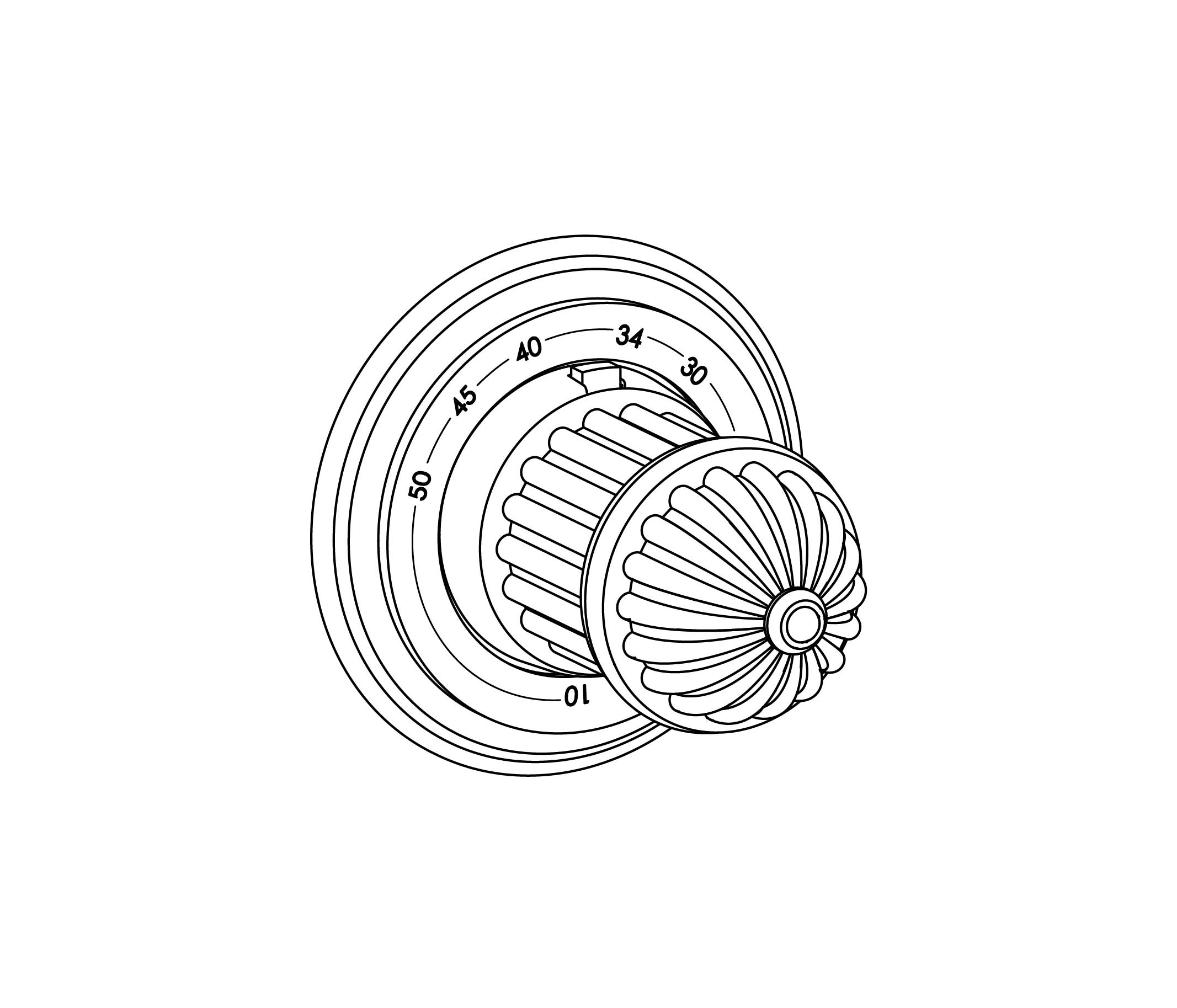 S181-4R0 Plaque ronde Ø 80 mm