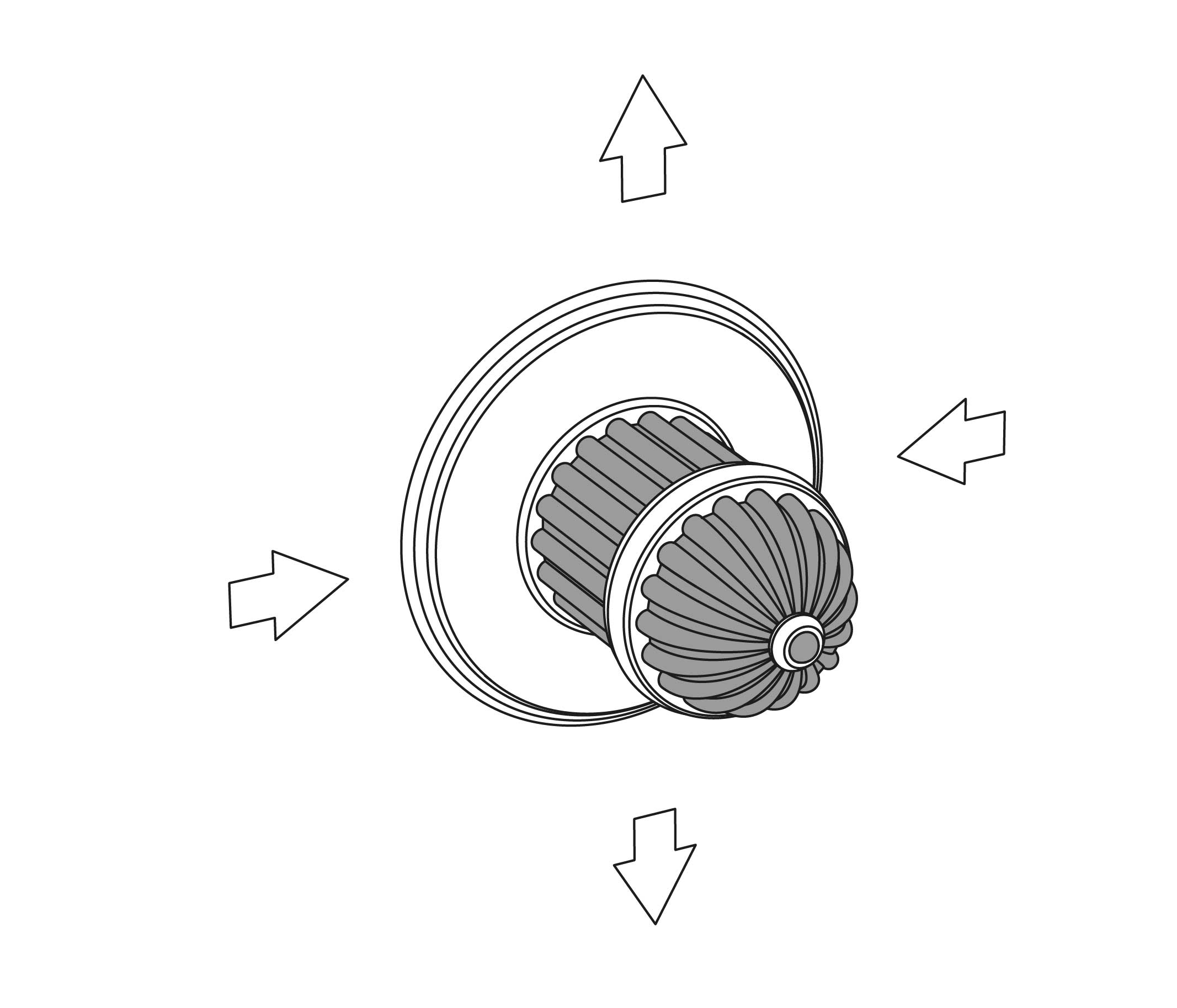 S189-244 Wall mounted 4-way diverter