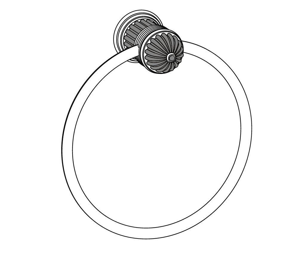 S189-510 Porte-serviette anneau