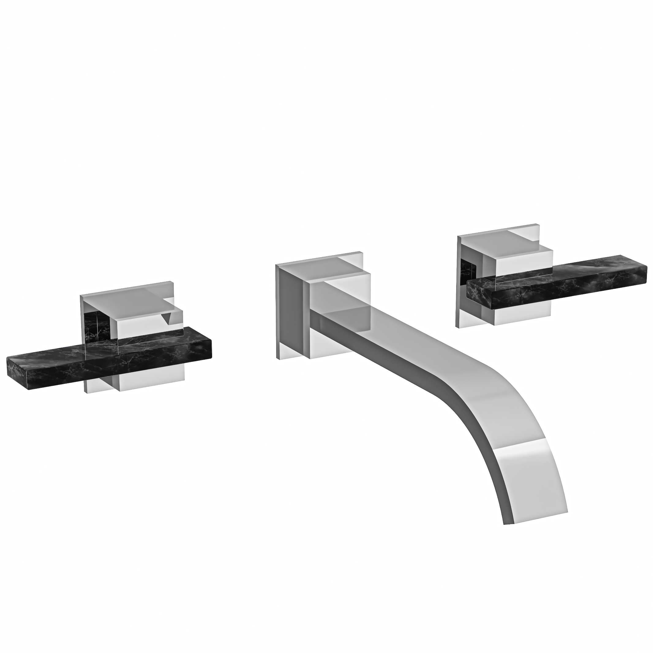 S19-1303 Wall mounted 3-hole basin set