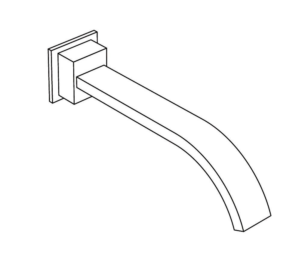 S19-1WS1 Wall mounted basin spout