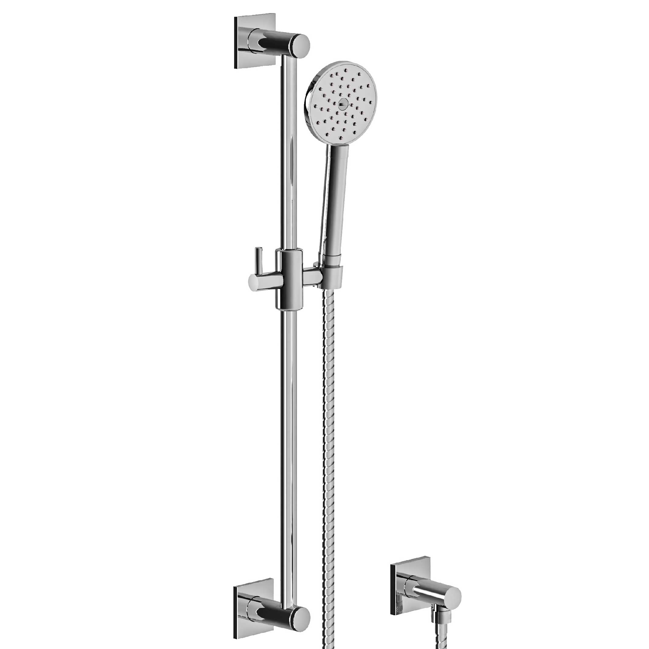 S19-2211 Wall shower set on sliding bar