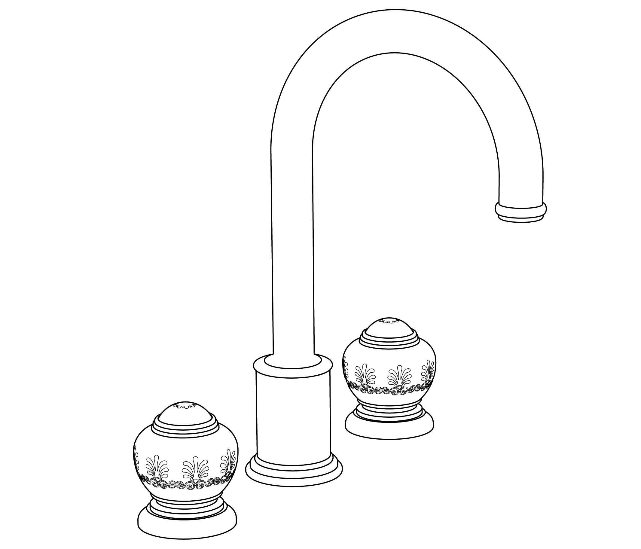 S196-1301 3-hole basin mixer