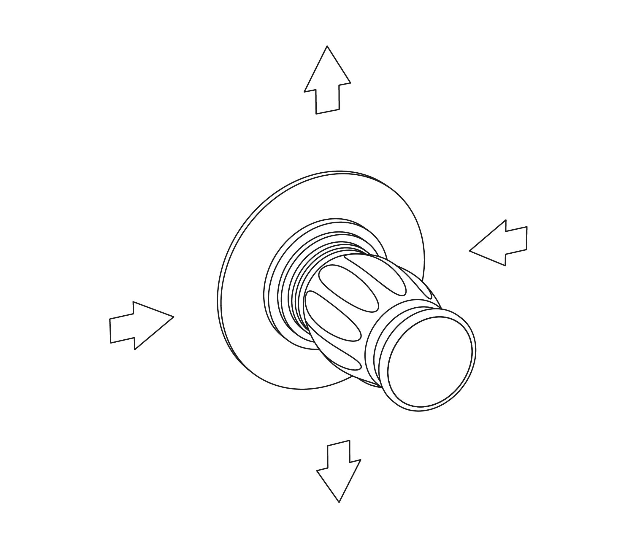 S198-244 Wall mounted 4-way diverter