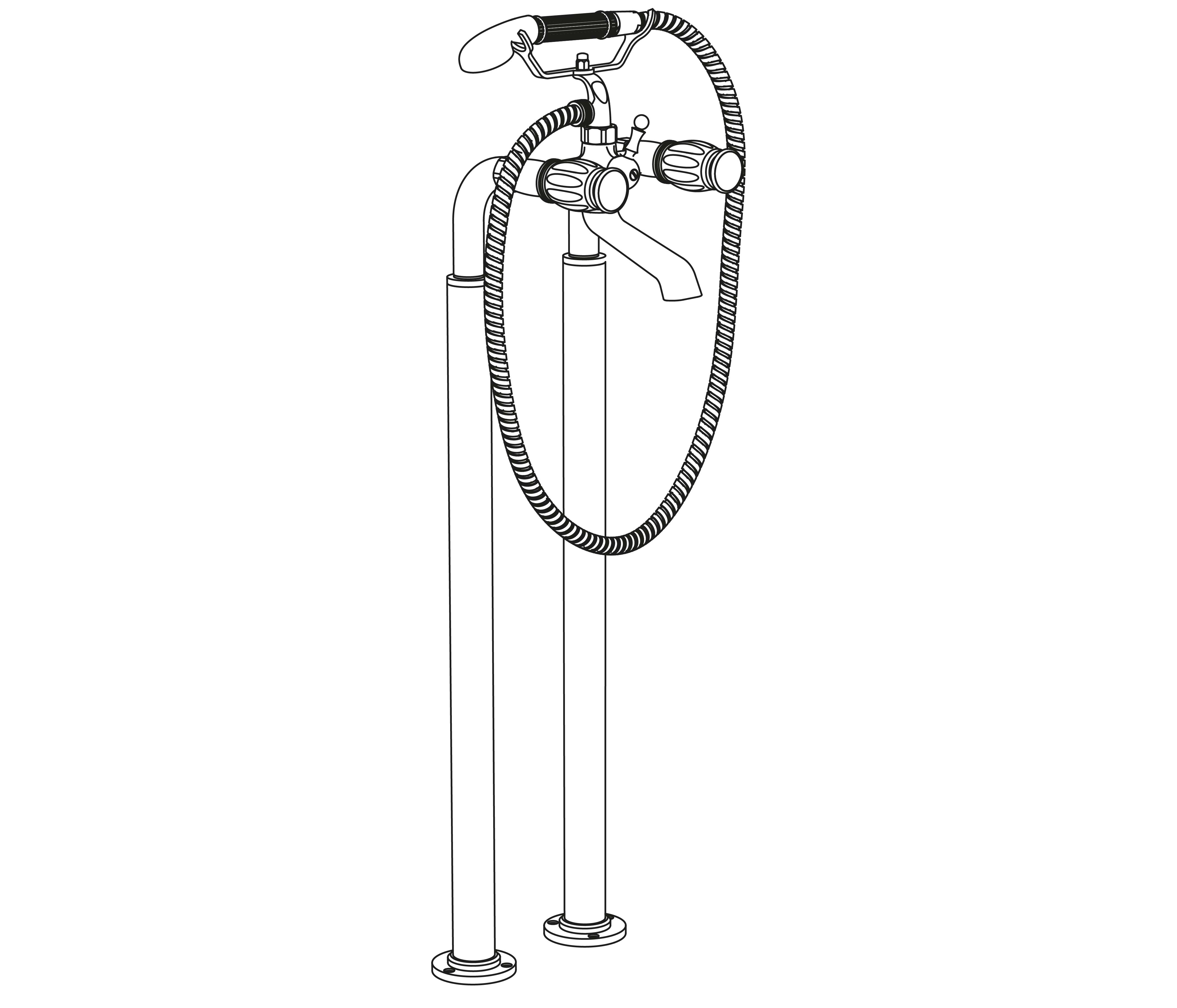 S198-3309 Floor mounted mixer