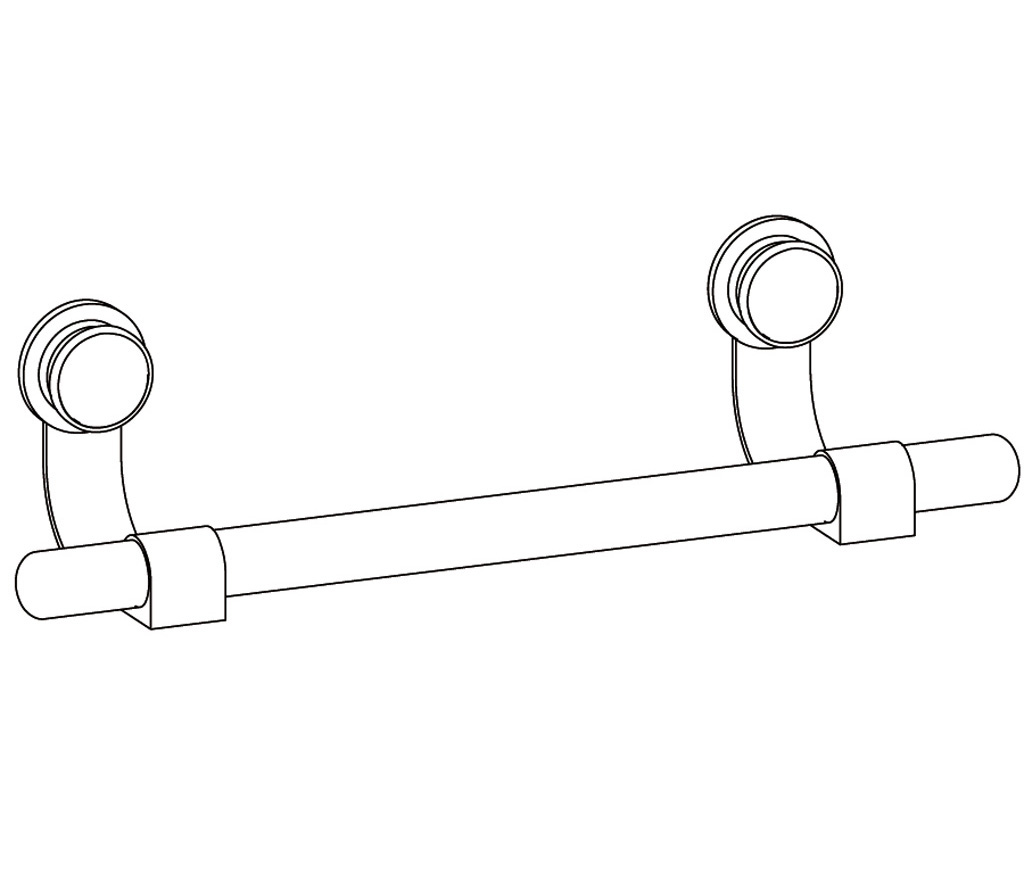 S198-508 Wall mounted single towel bar