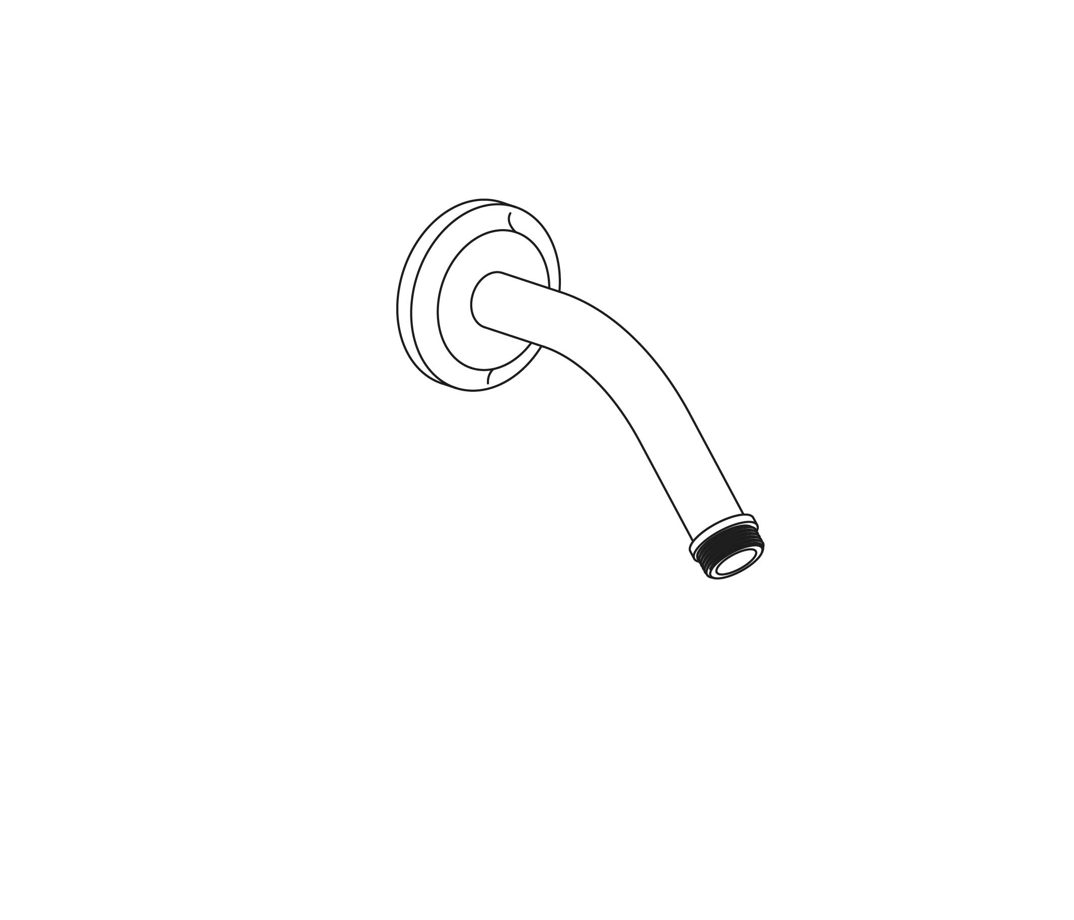 S199-2W120 Bras de douche mural 120 mm