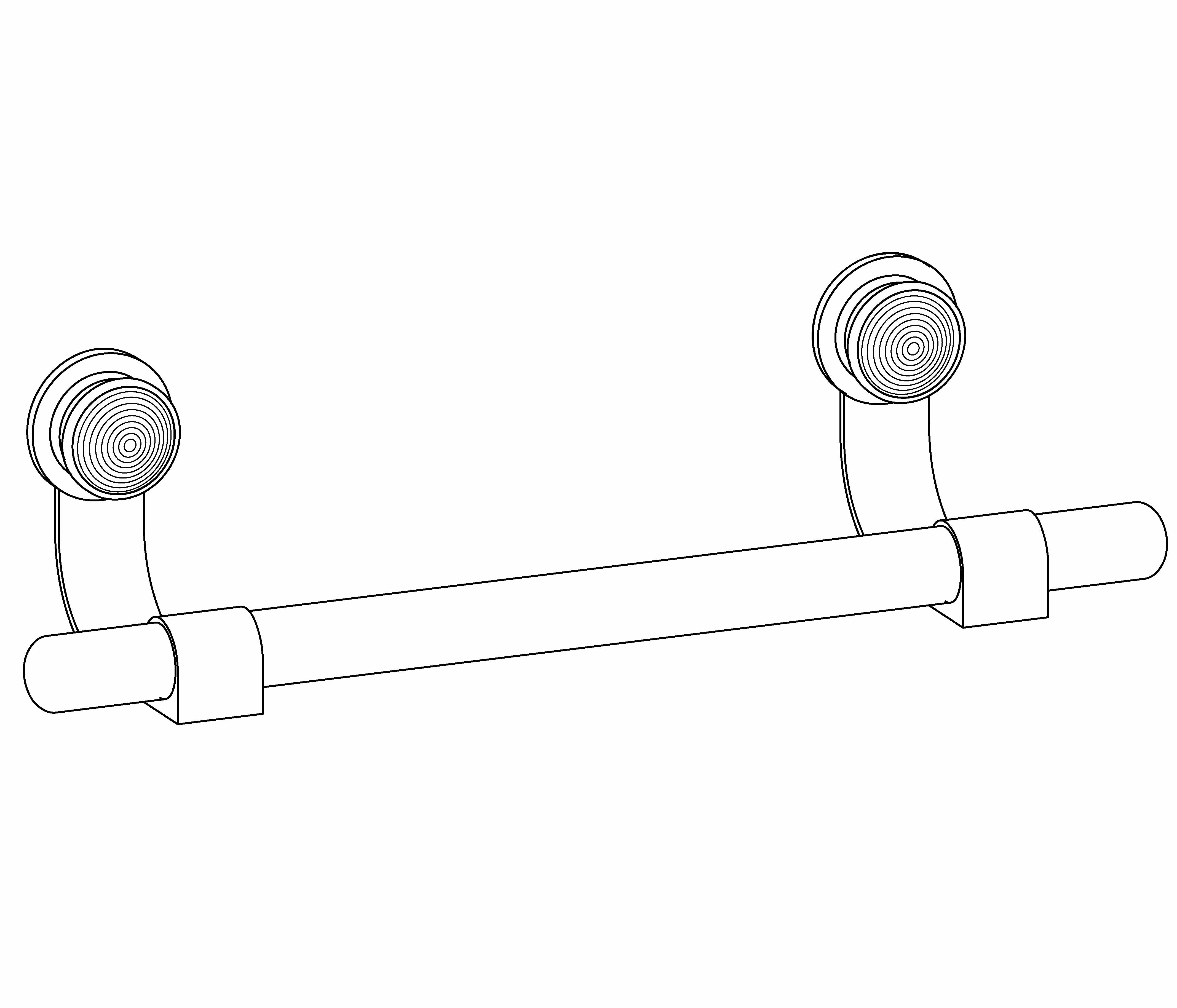 S199-508 Wall mounted single towel bar