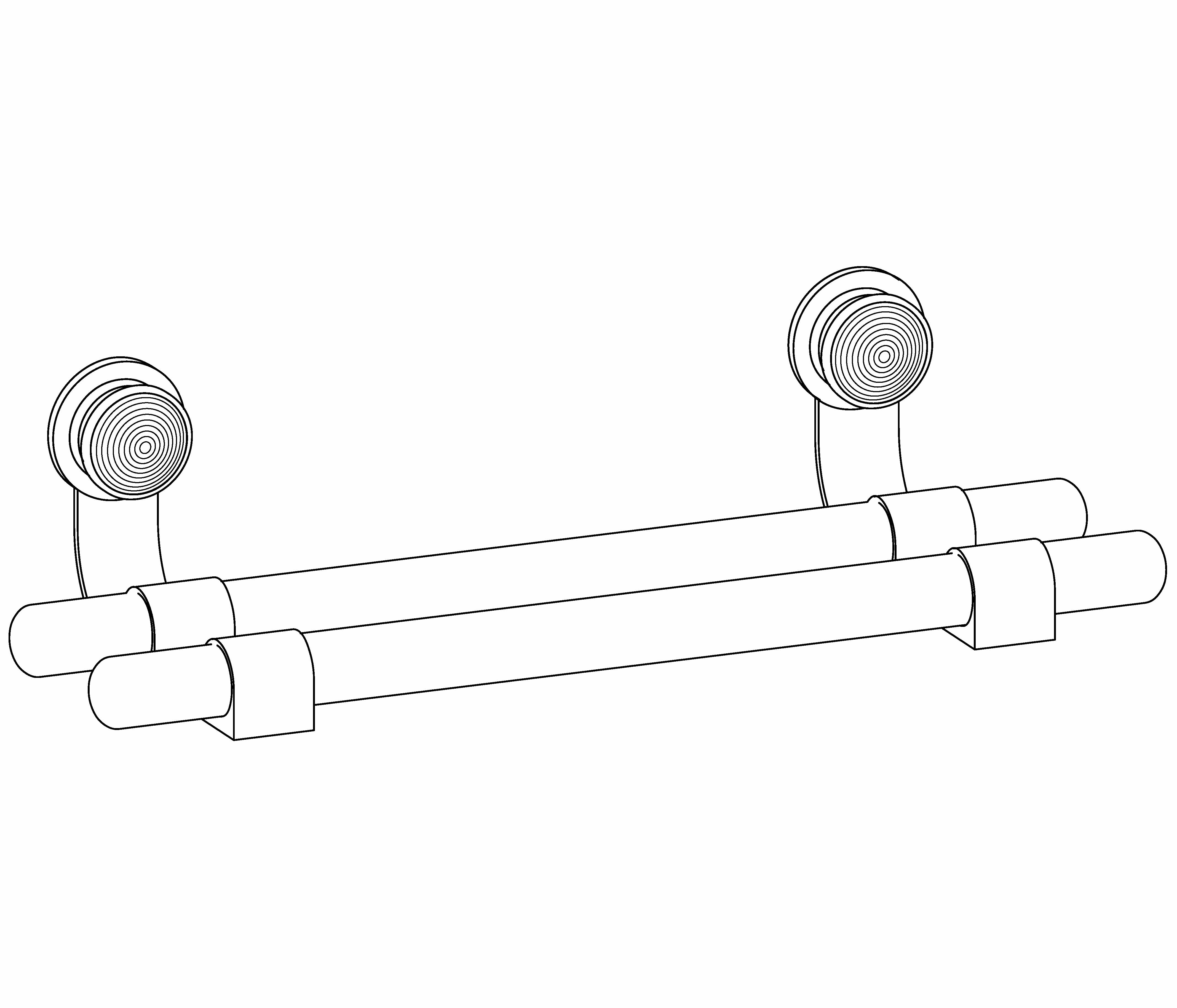 S199-509 Wall mounted double towel bar