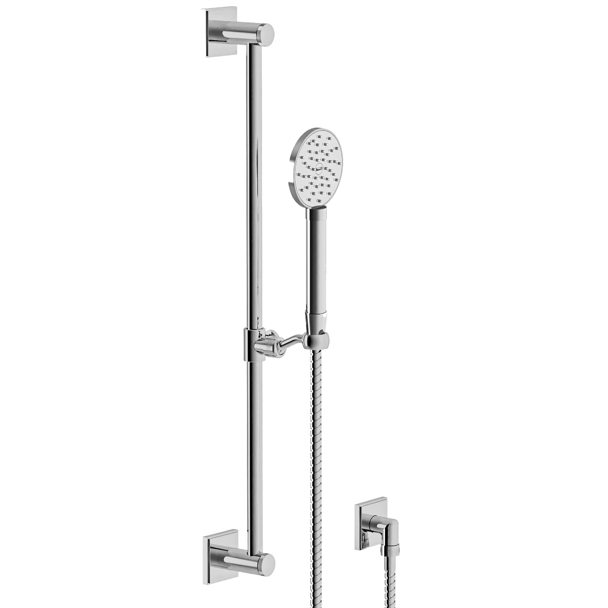 S200-3211 Wall shower set on sliding bar