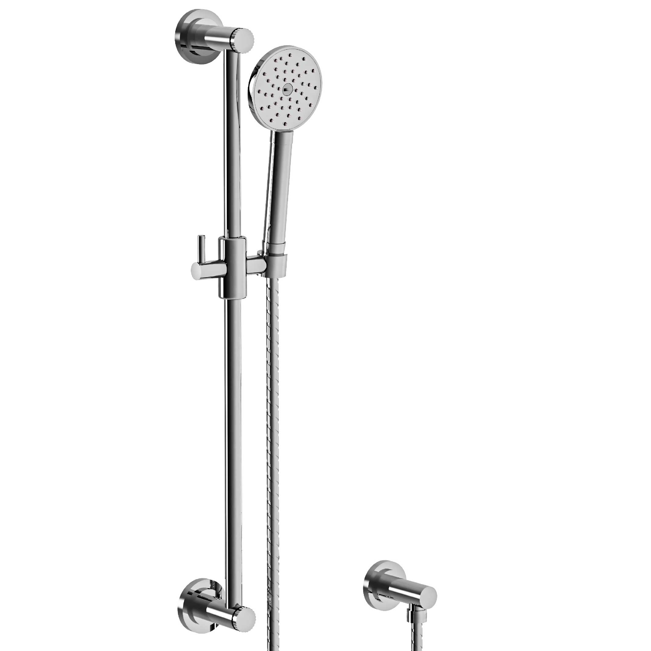 S210-2211 Wall shower set on sliding bar