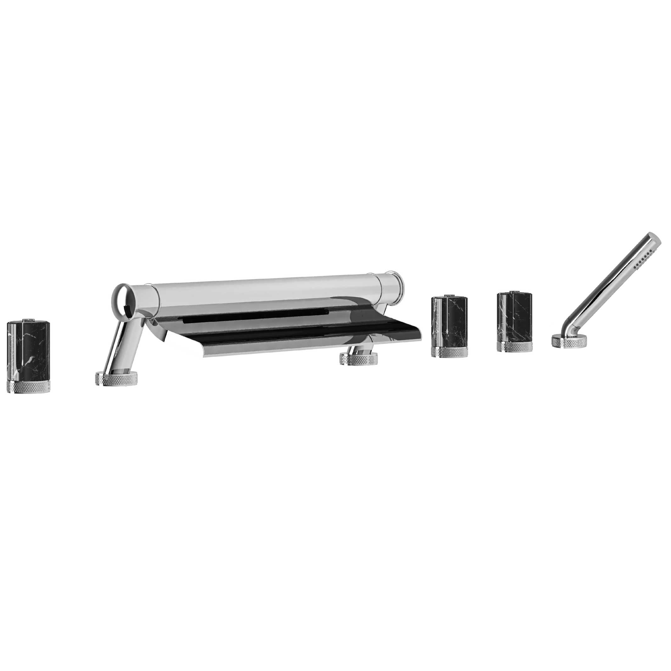 S220-3307 Bain-douche sur gorge 6 trous