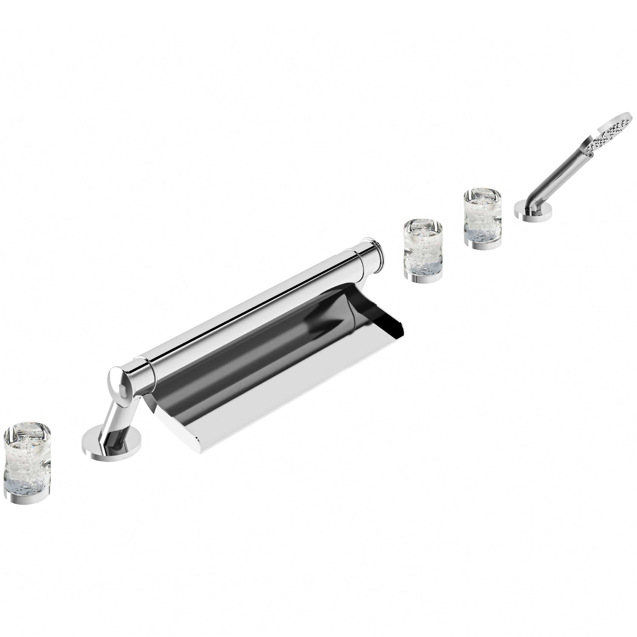 S250-3307 Bain-douche sur gorge 6 trous