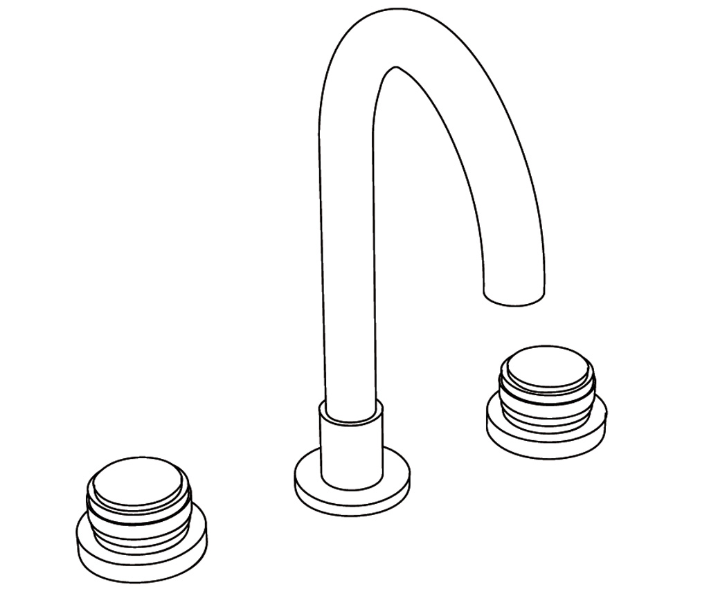 S260-1301 Mélangeur de lavabo 3 trous