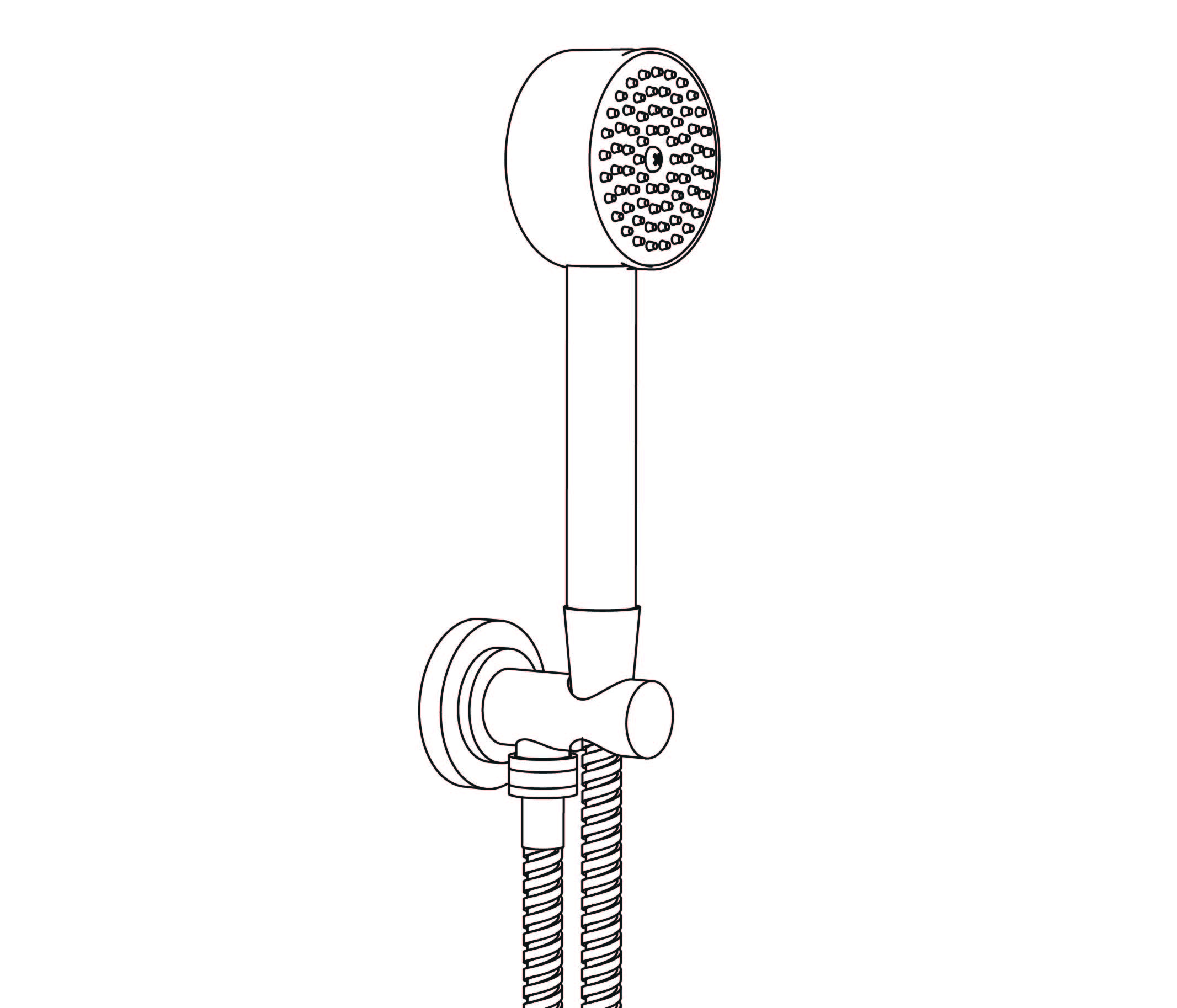 S260-2213 Douchette sur sortie murale