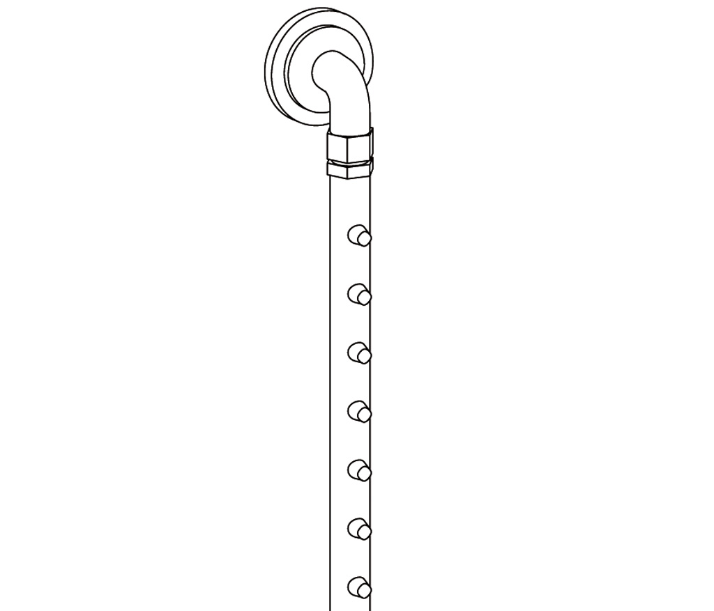 S260-2415 Rampe de douche « picots »