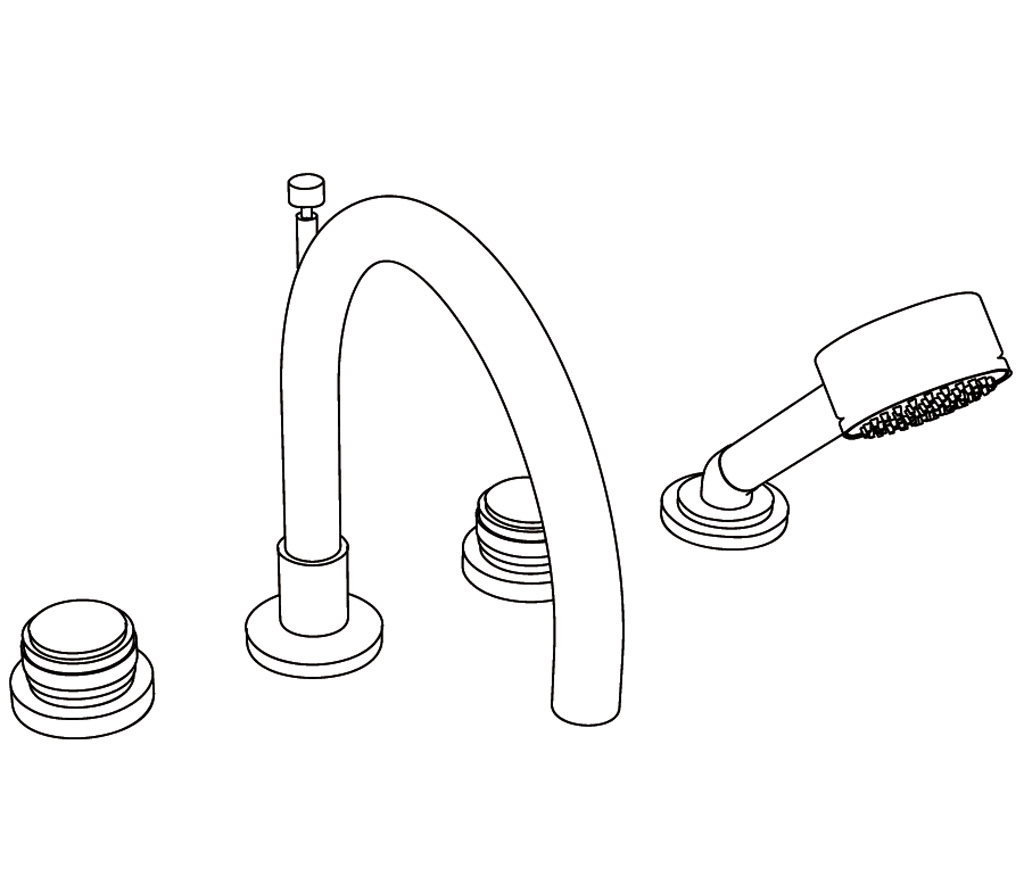 S260-3304 Mélangeur bain-douche 4 trous
