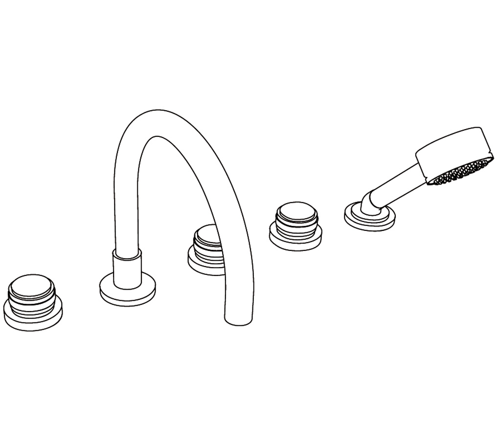 S260-3305 Mélangeur bain-douche 5 trous
