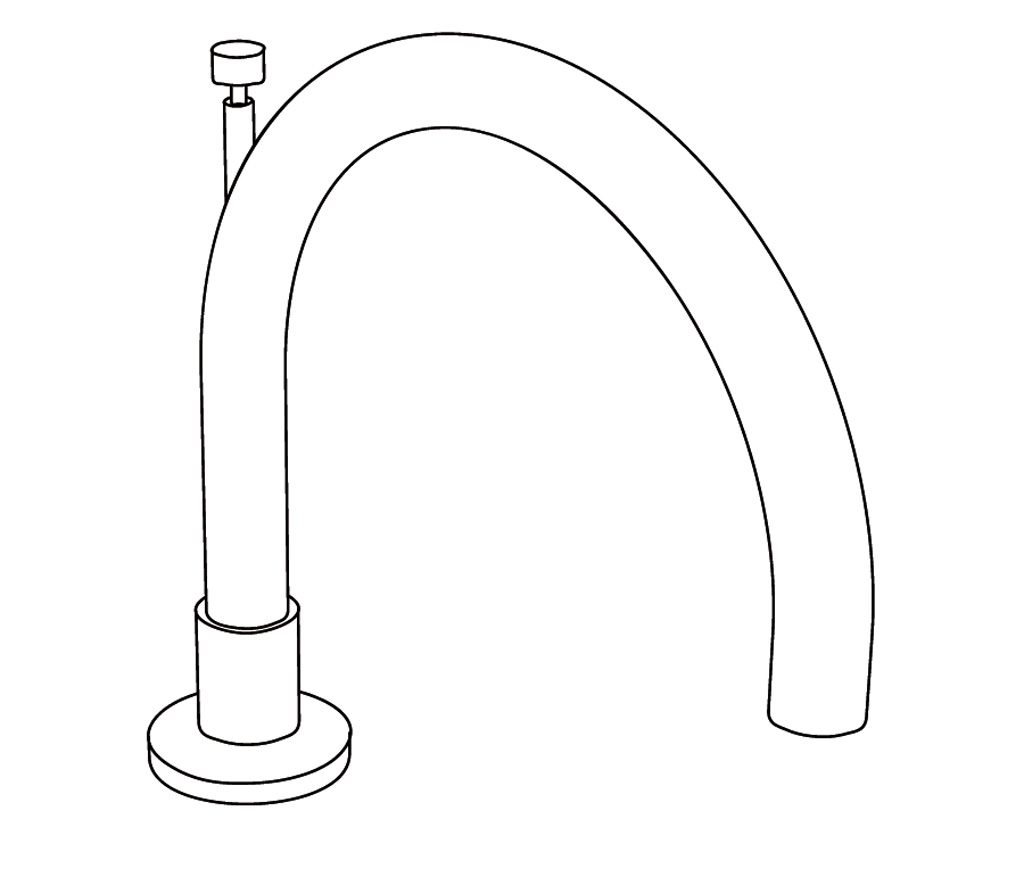 S260-3S1D Bec de bain sur gorge
