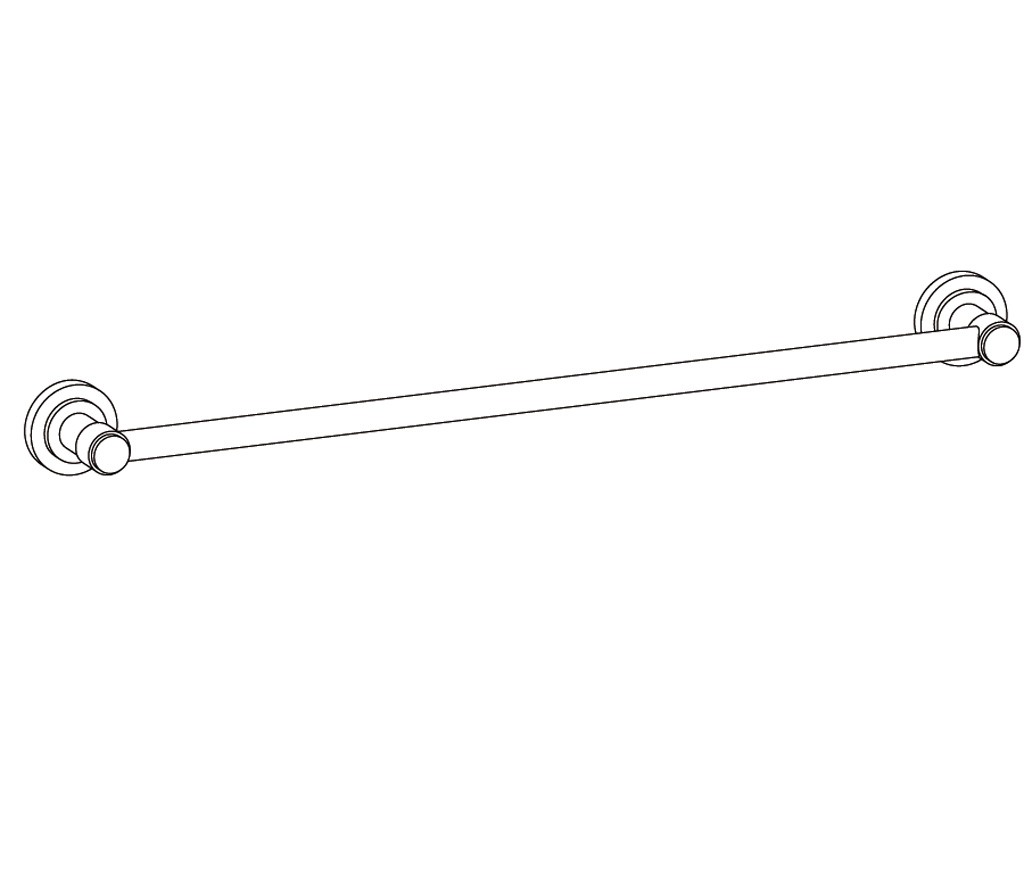 S260-508 Porte-serviette une barre fixe