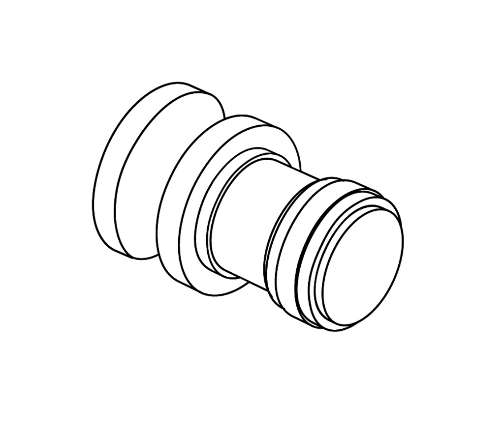 S260-527 Bouton de porte de douche