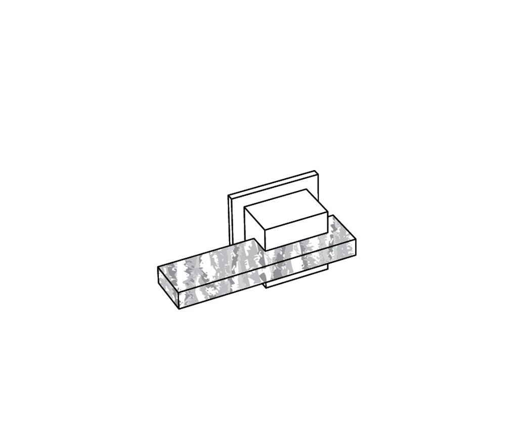 S27-128H Robinet d’arrêt 1/2″ encastré mural C