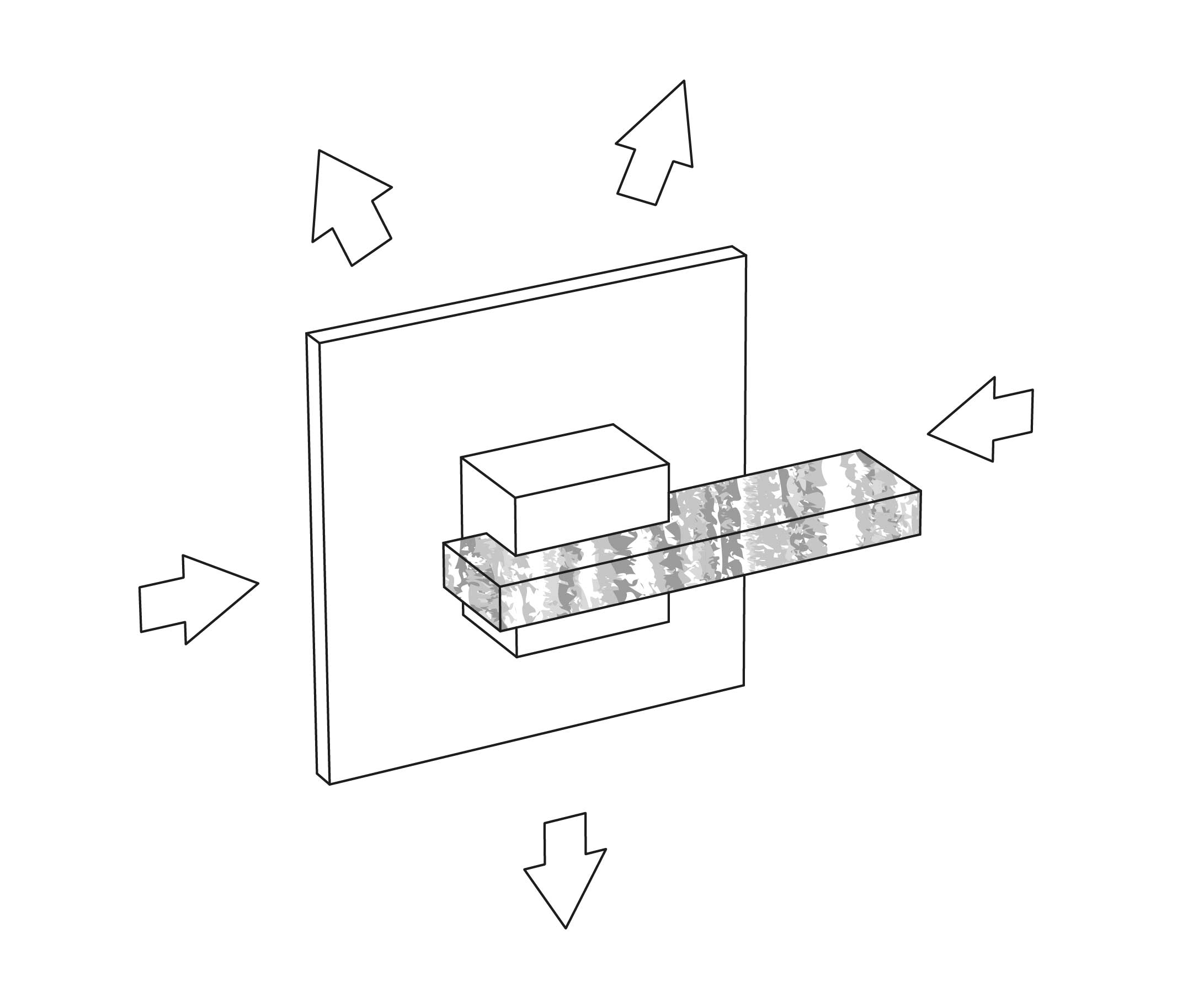 S27-245 Wall mounted 5-way diverter