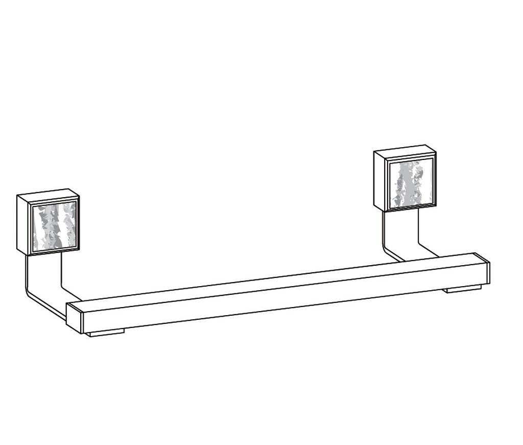 S27-508 Wall mounted single towel bar