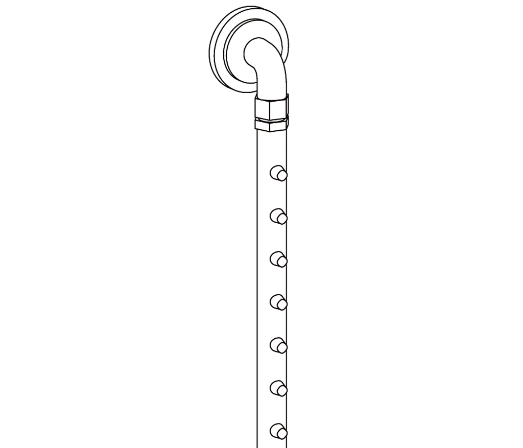 S270-2415 Rampe de douche « picots »