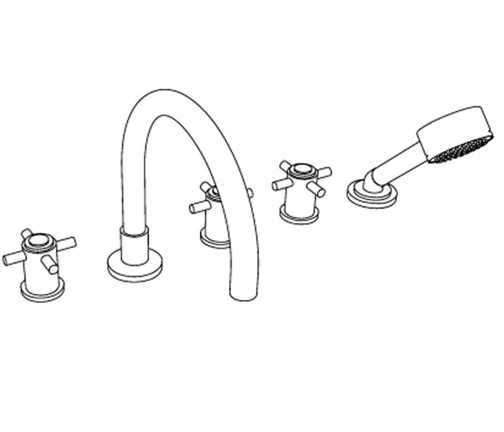 S270-3305 Mélangeur bain-douche 5 trous