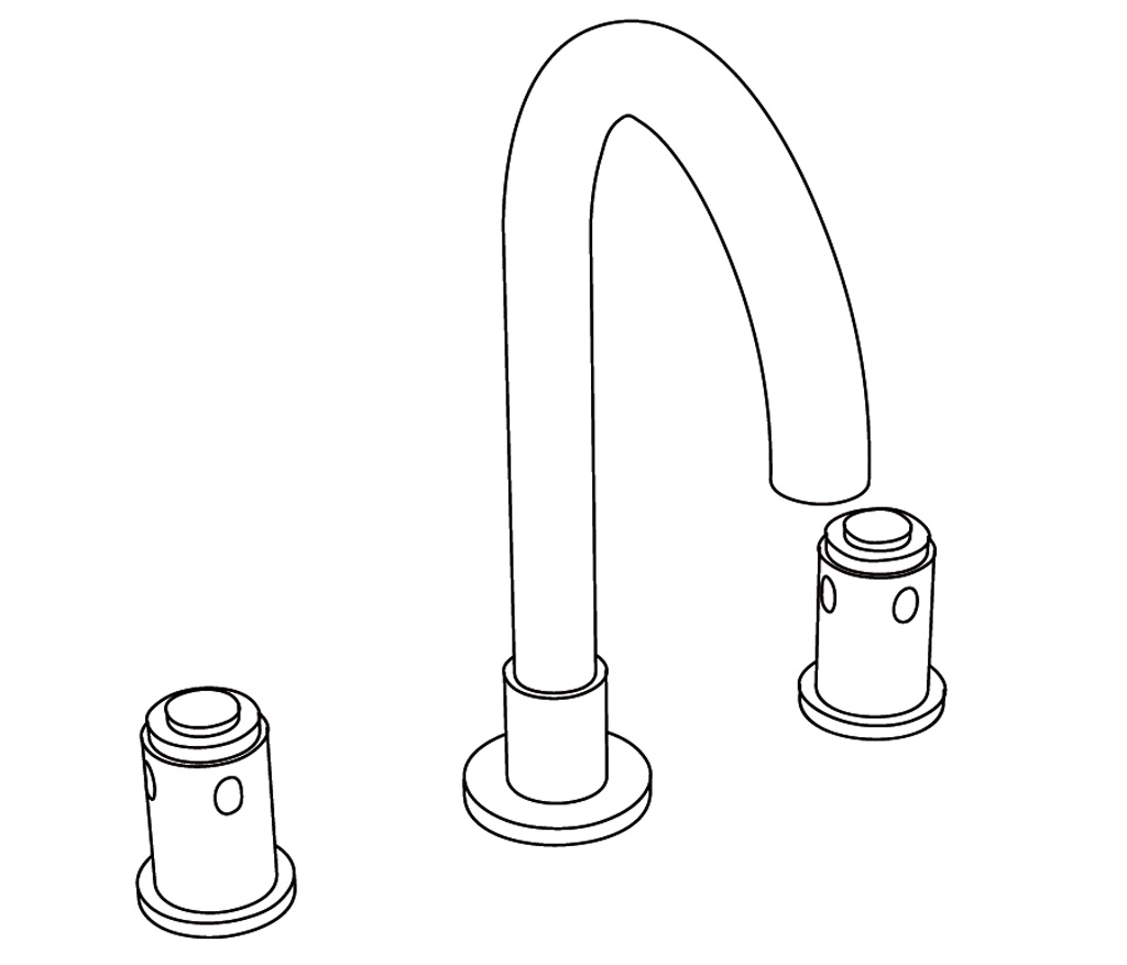 S271-1301 Mélangeur de lavabo 3 trous