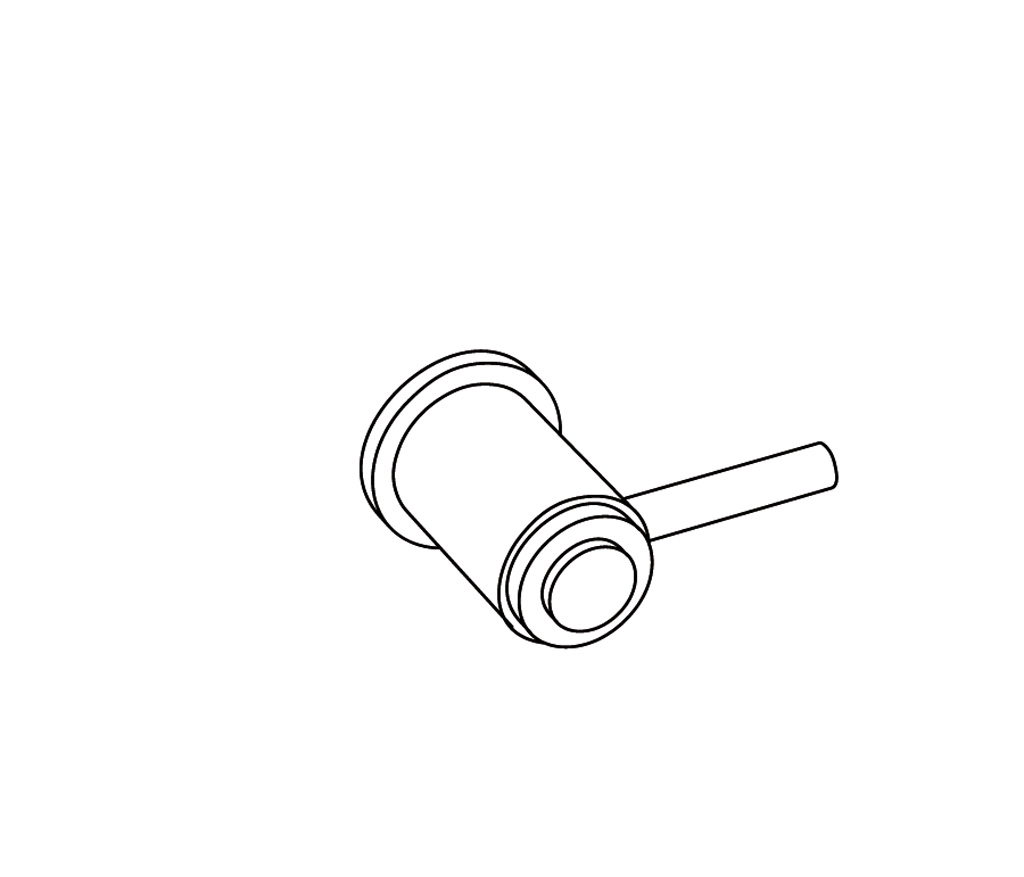 S272-128C Robinet d’arrêt 1/2″ encastré mural F